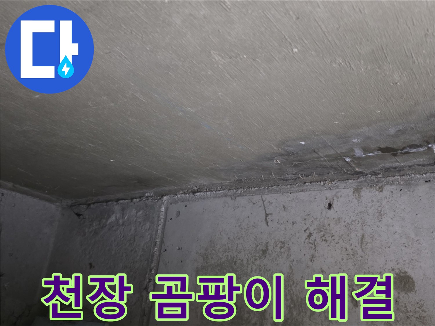 남양주 오남 두산아파트 천장 누수로 인한 곰팡이 - 누수탐지 및 방수 공사 필요