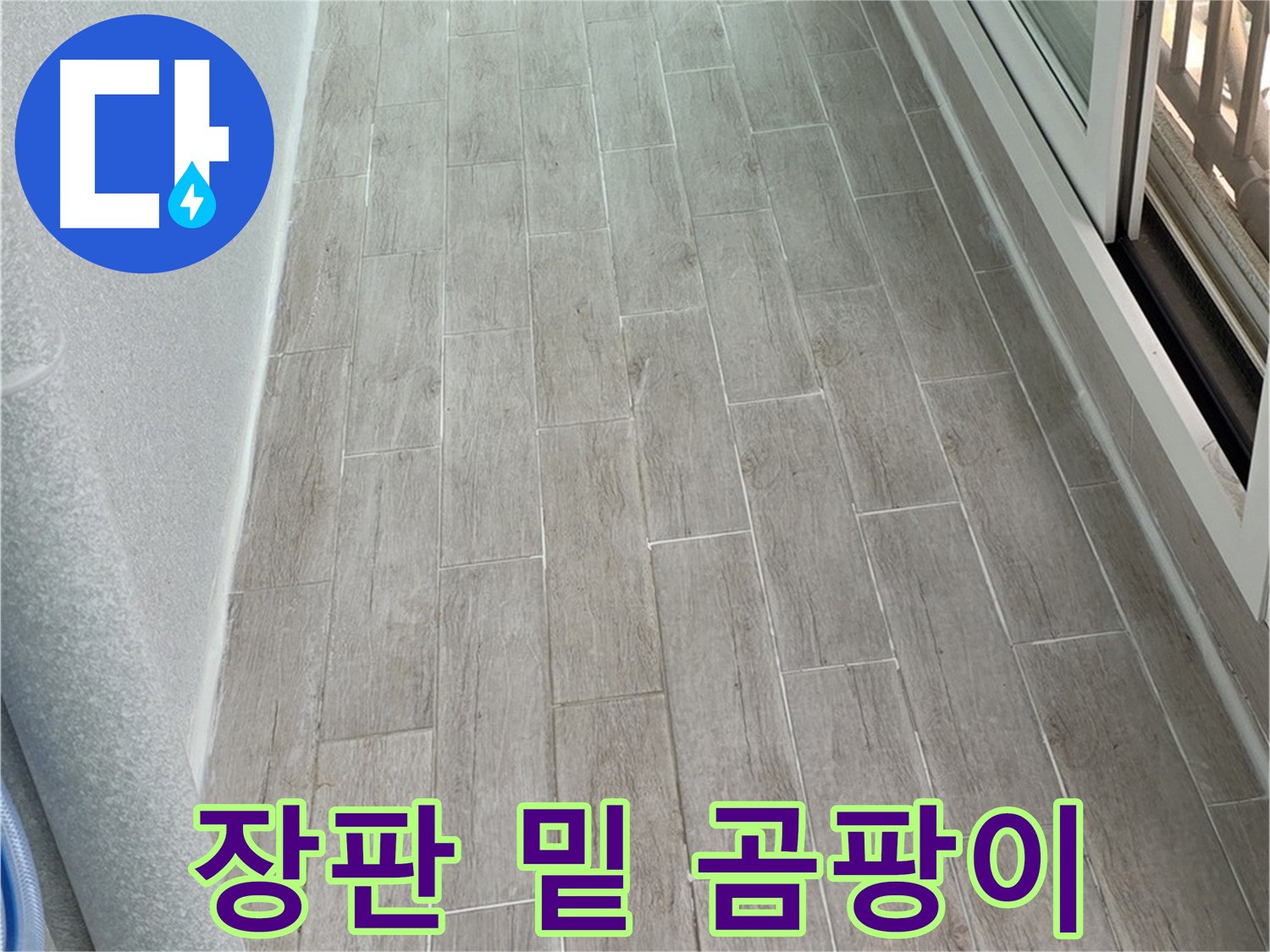 중계동 청구3차 베란다 누수 - 장판 밑 곰팡이 확인 - 건강 위협