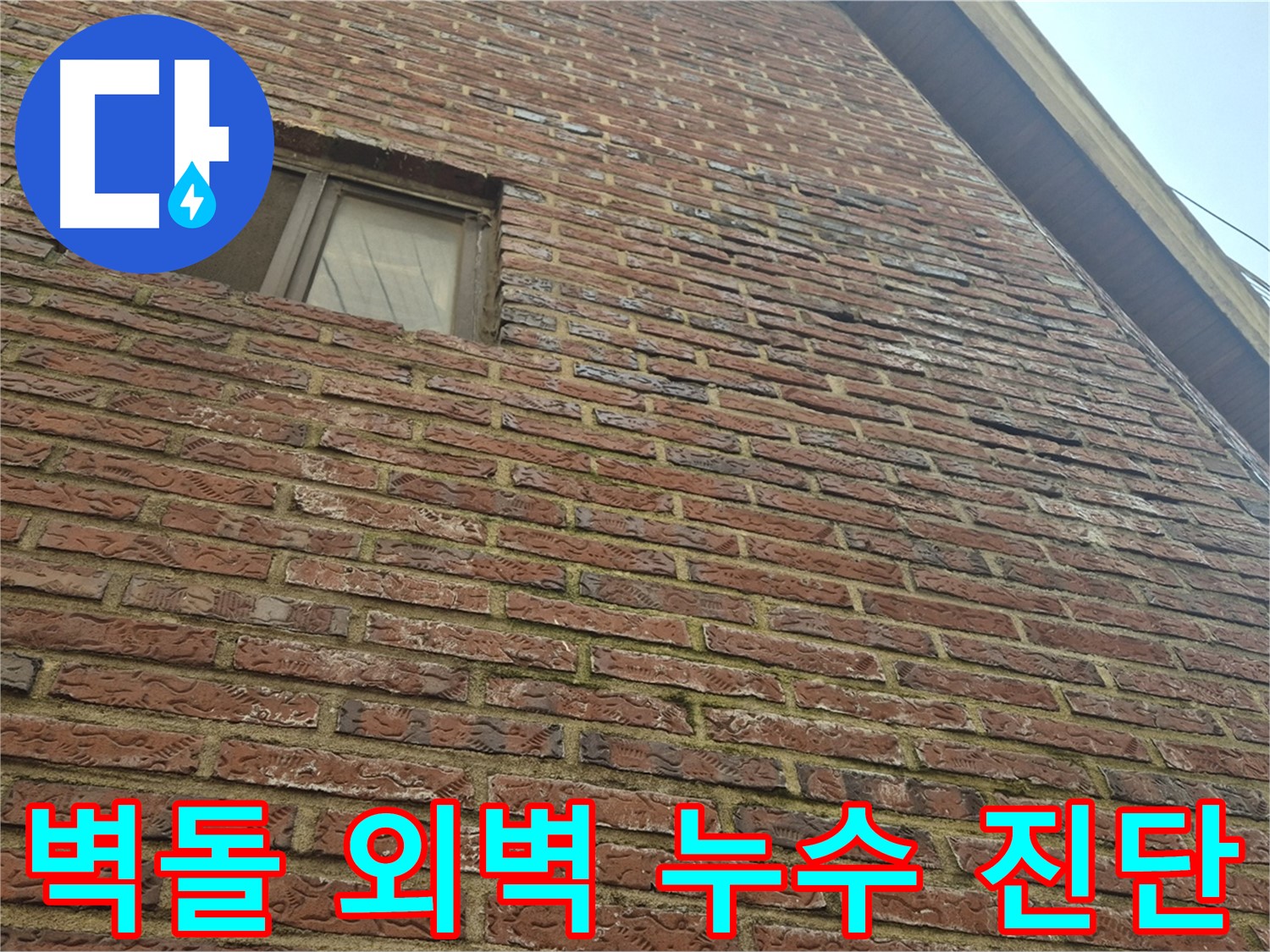 마포 합정 현대빌라 - 벽돌 외벽 누수 문제 정밀 진단 시작 단계
