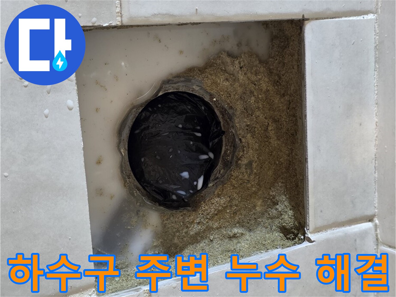 과천 문원동 욕실 하수구 주변 누수 - 물이 새는 하수구 주변, 완벽한 기술로 누수 걱정 끝