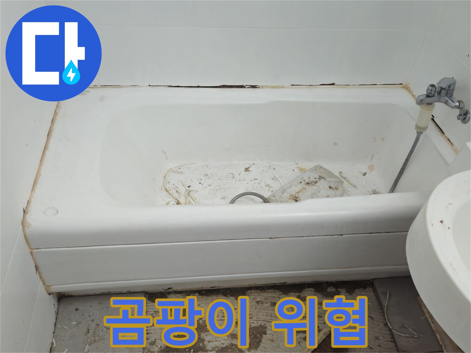 남양주 화도읍 아파트 욕조 곰팡이 - 건강까지 위협
