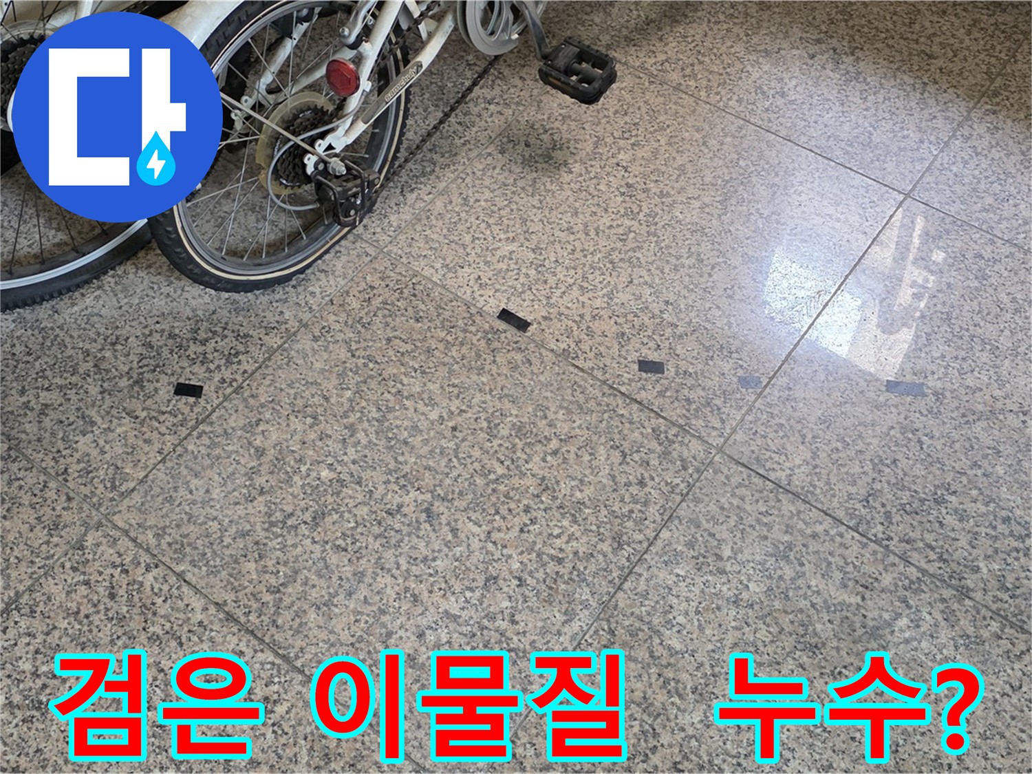 고양시 덕양구 누수 - 타일 틈새 검은 이물질, 누수 신호일 가능성 점검