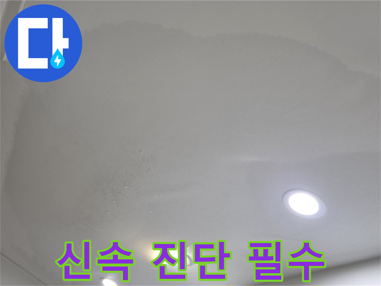 양주 아파트 누수 - 둥근 얼룩 천장 - 신속 진단