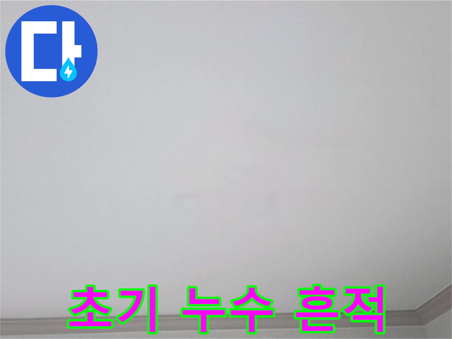인천 논현동 논현주공1단지 아파트 천장 - 초기 누수 흔적 발견 및 상태 확인