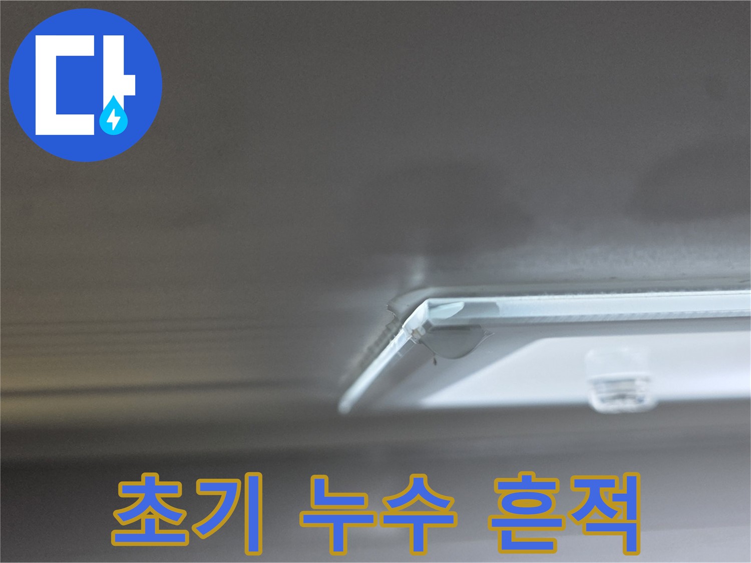 양주 옥정 13단지 율정마을 아파트 천장 누수 - 초기 누수 흔적을 꼼꼼하게 확인하고 있습니다.