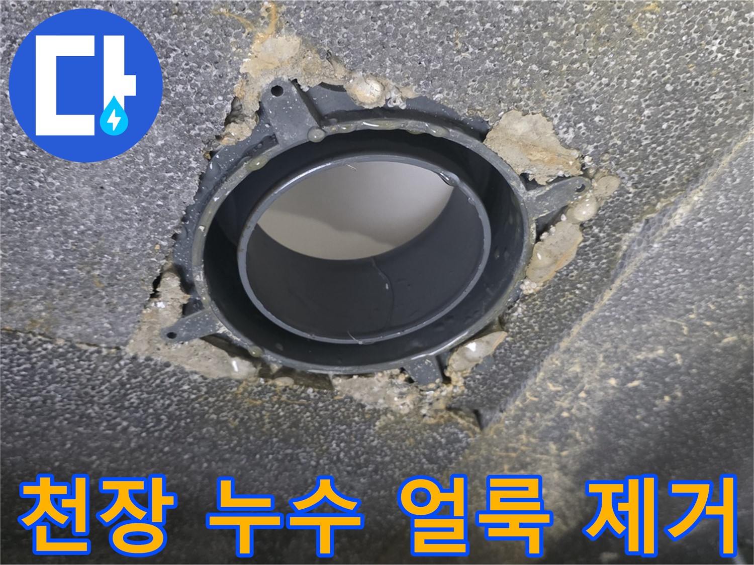 양주시 옥정동 율정마을13단지 천장 누수 - 부속 교체 및 얼룩 제거