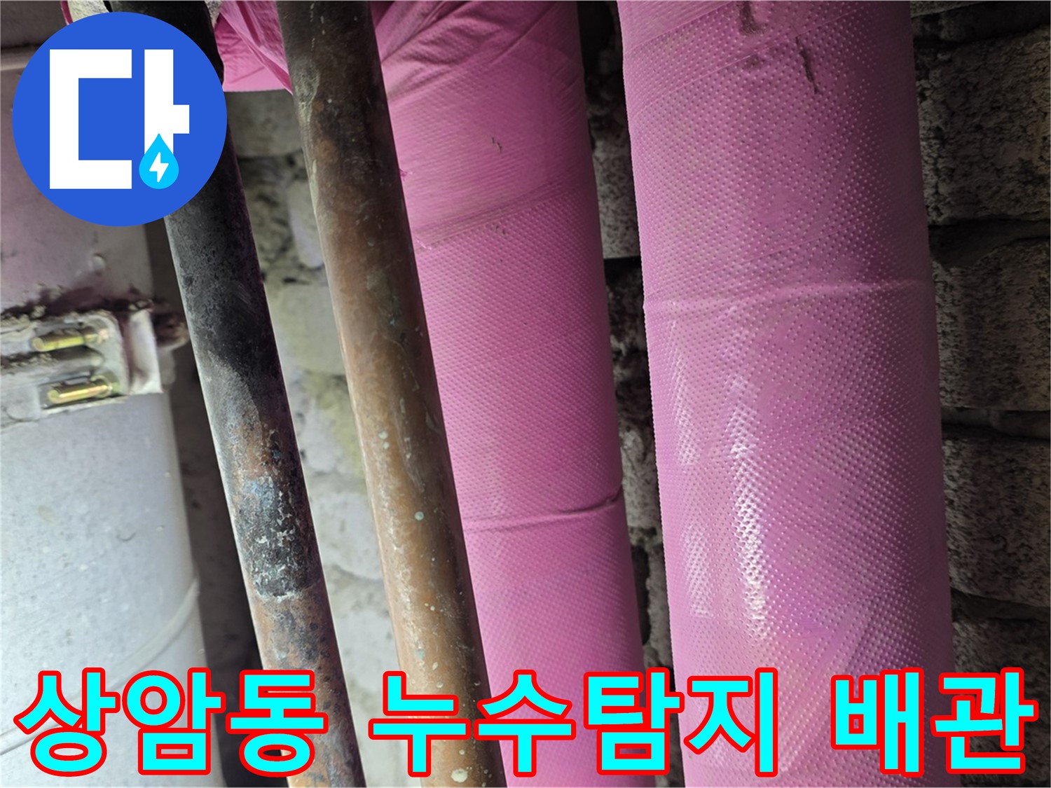 상암동 월드컵파크 5단지 누수 현장 - 배관 누수 탐지 및 긴급 수리