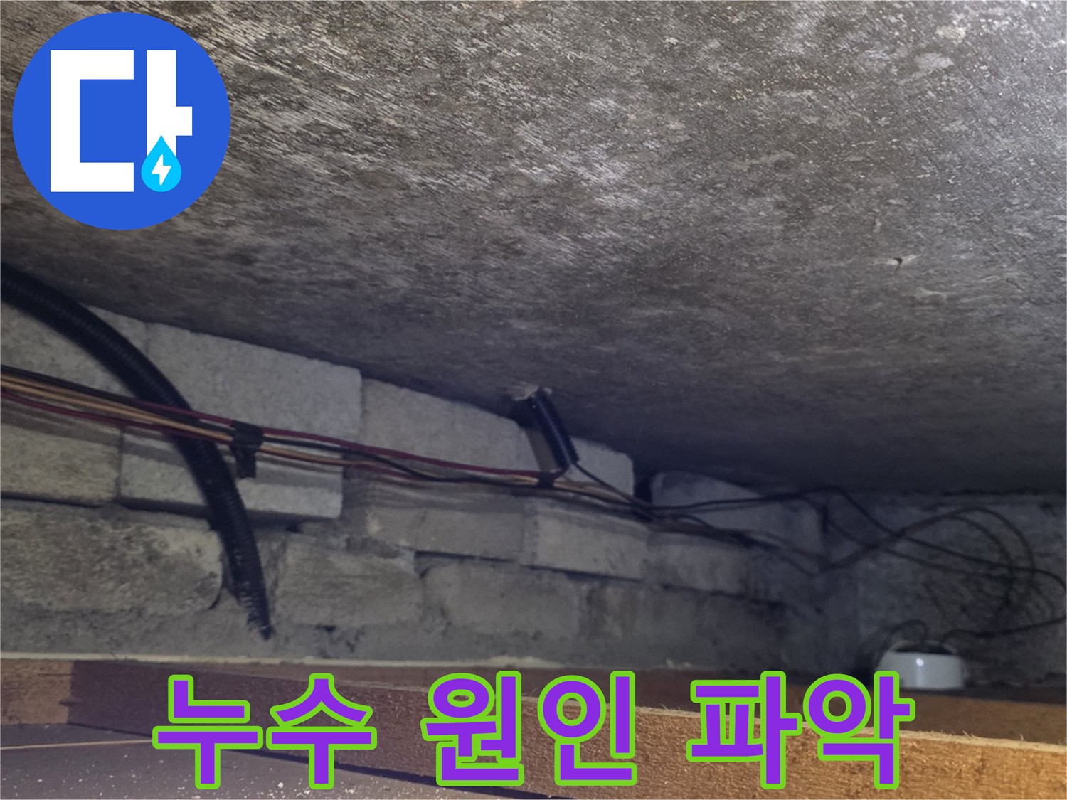 처인구 포곡읍 전대리 원일아파트 천장 누수 원인 파악 - 배관 연결 부위 집중 점검