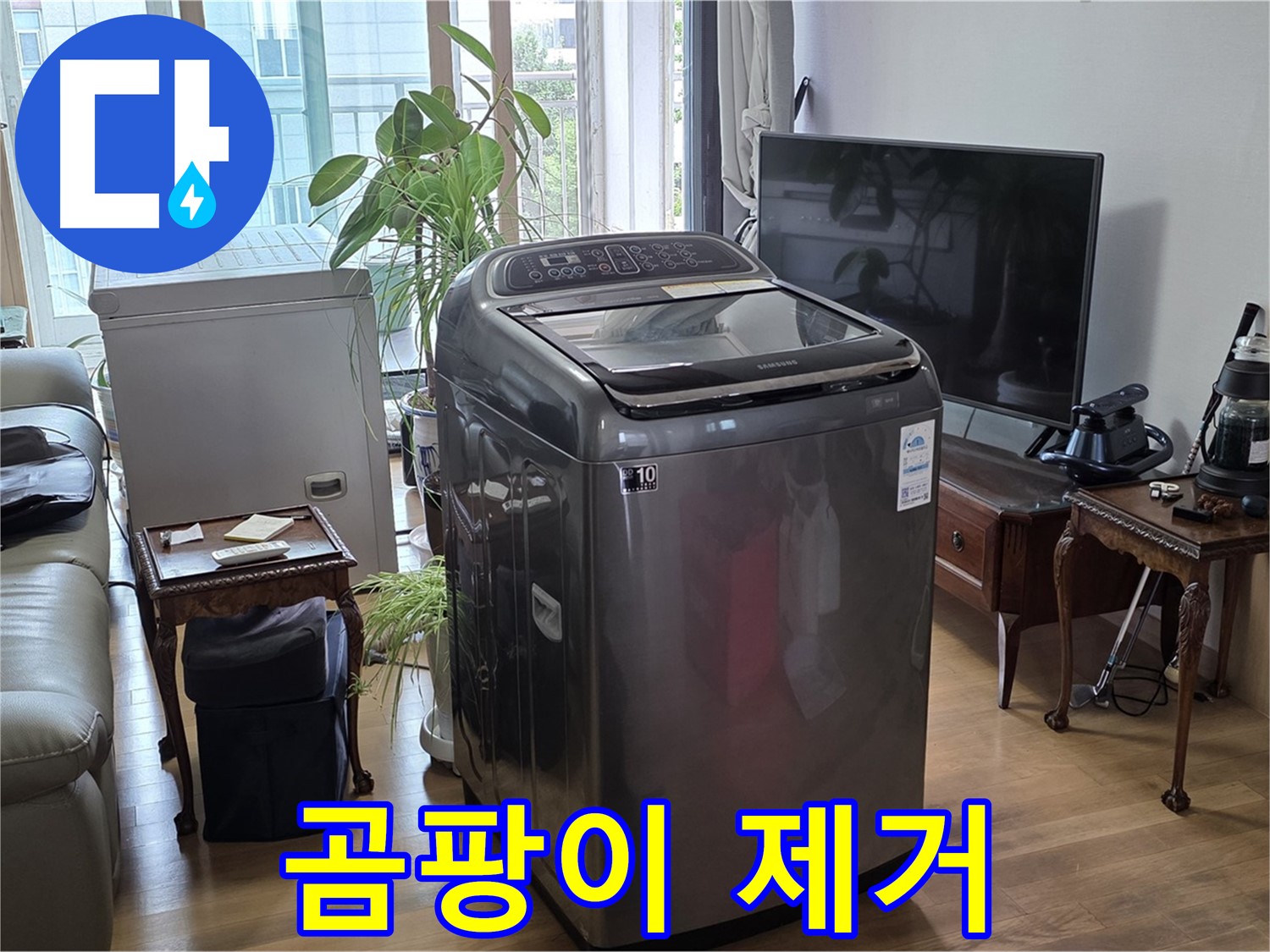 대흥동 세탁기 누수 - 곰팡이 제거까지 한번에 해결