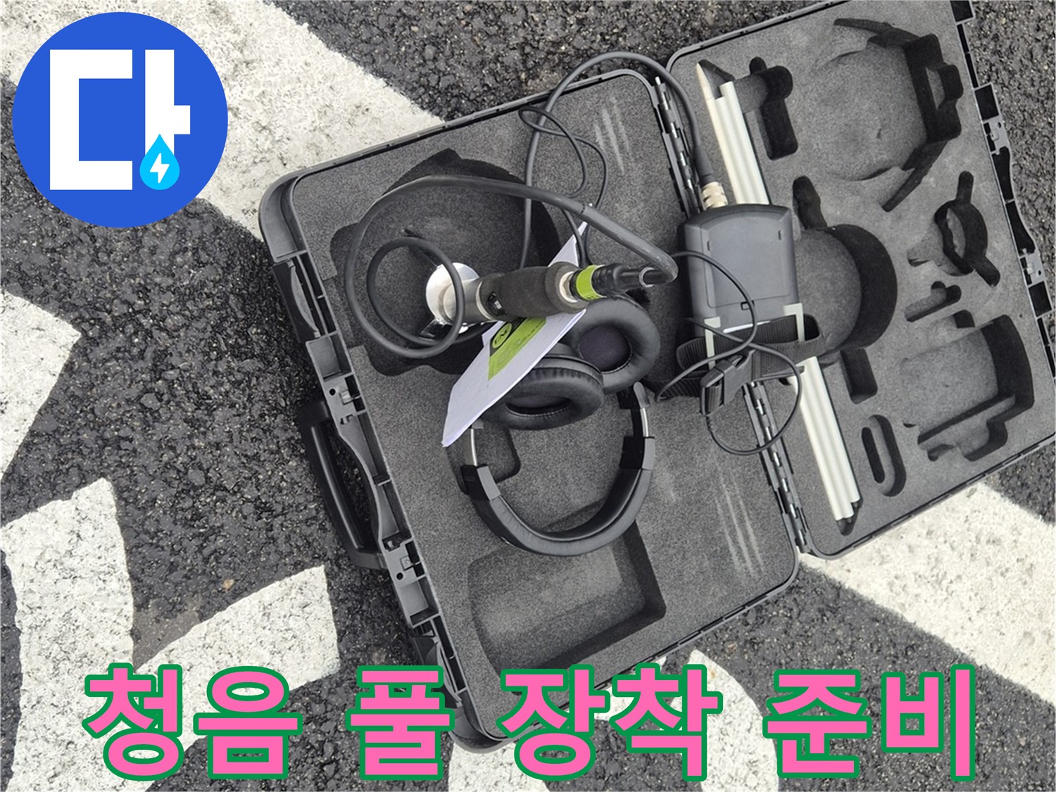 청음 탐지 장비 풀 장착 준비 완료 - 와수리 누수 이제 안심