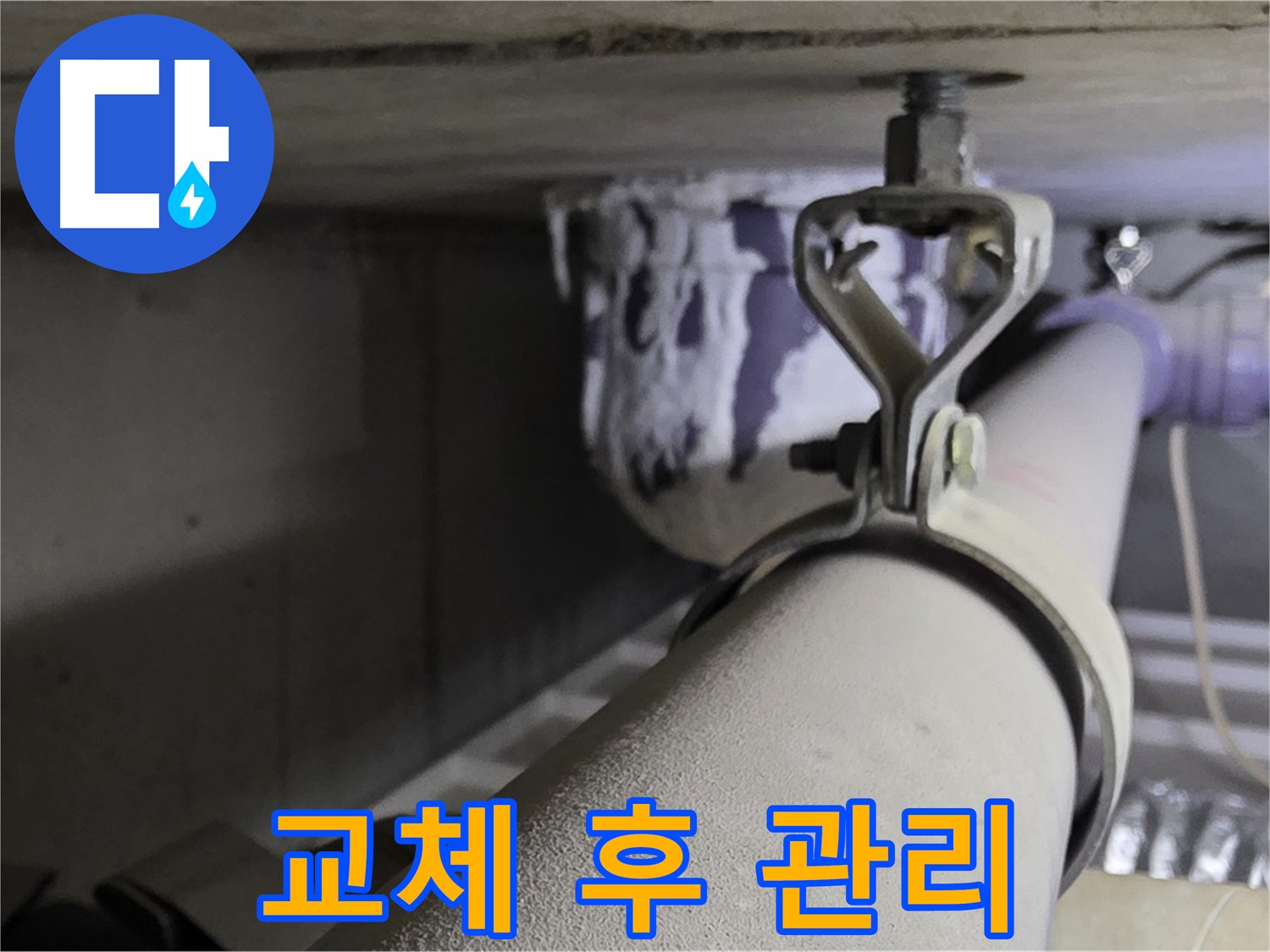 분당 운중동 산운로 - 배관 클램프 교체 후 정기적인 점검으로 수명을 연장하세요.