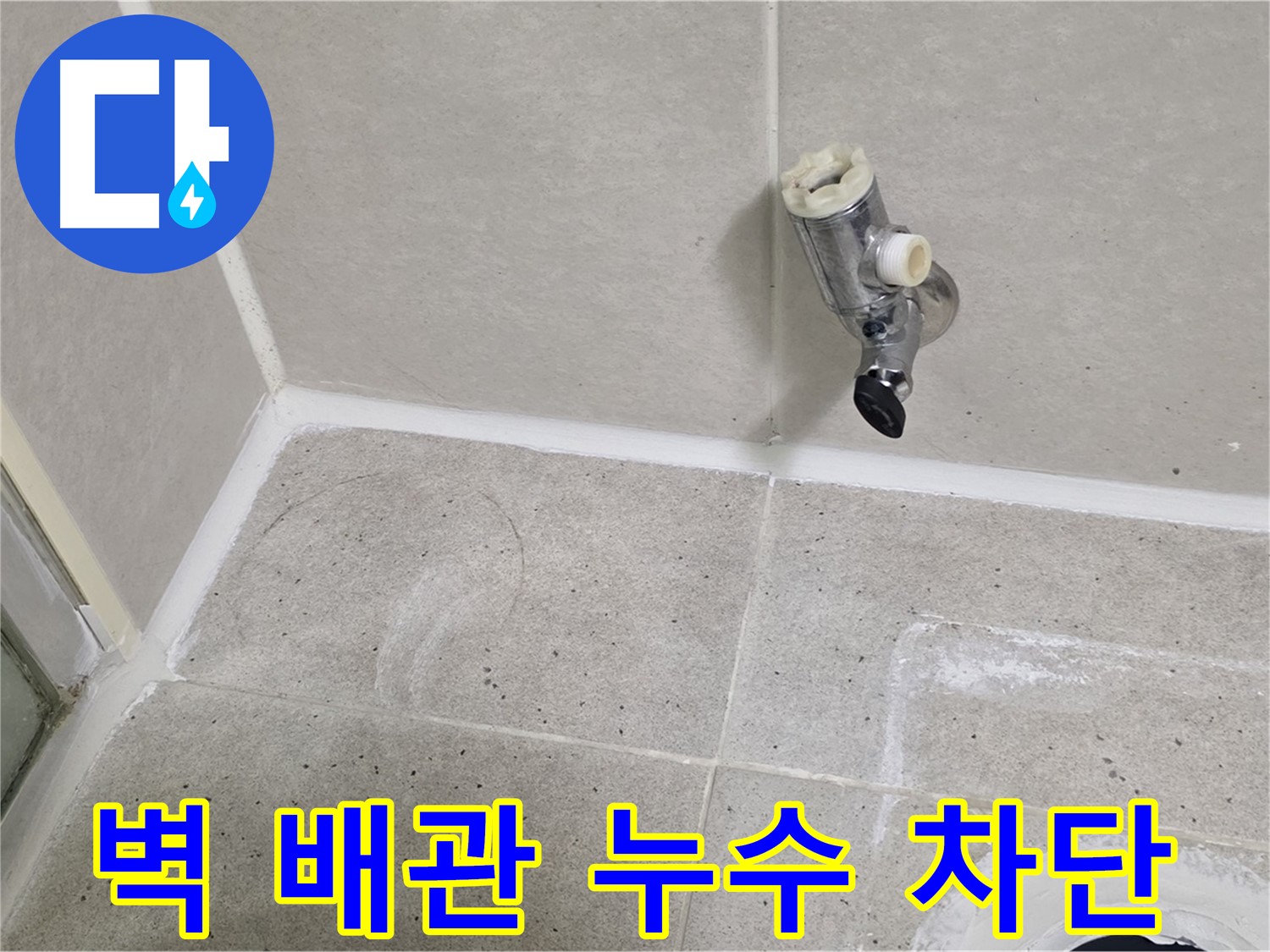분당 운중동 욕실 벽 배관 누수 - 누수 문제 완벽하게 차단했습니다.