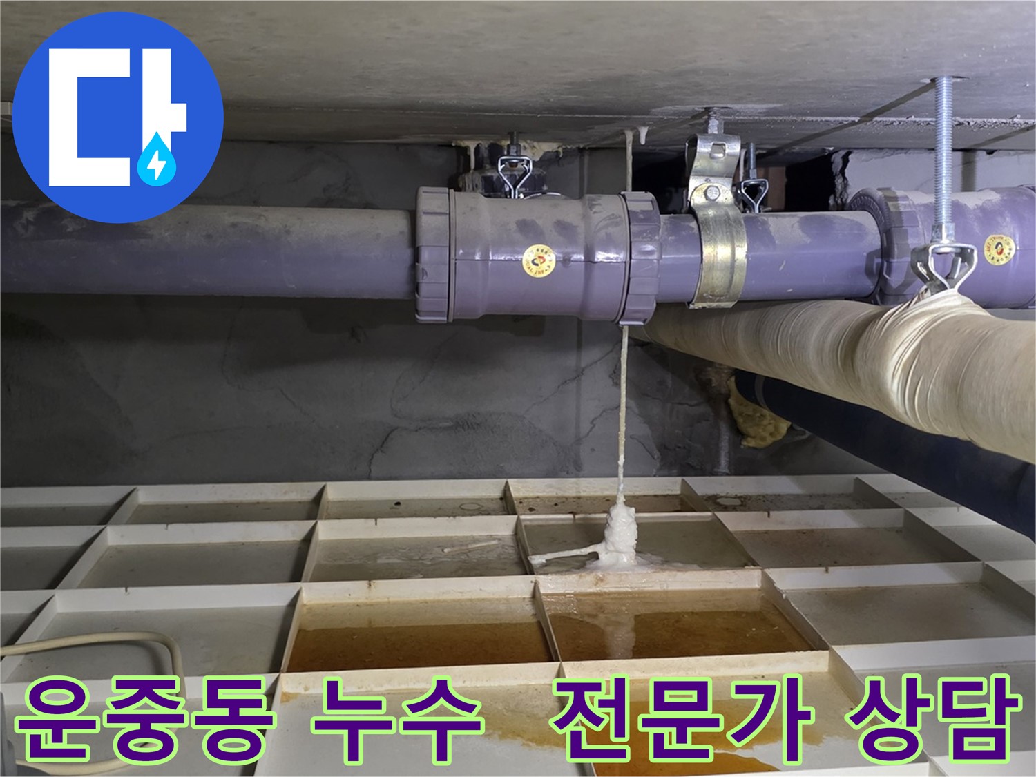 운중동 배관 누수 - 연결 부위 문제 발생, 친절한 전문가 상담