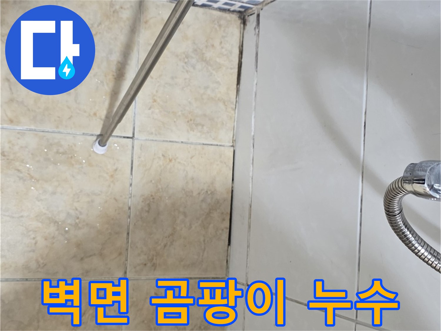 욕실 벽면 곰팡이 - 누수 초기 증상 - 확인 필요