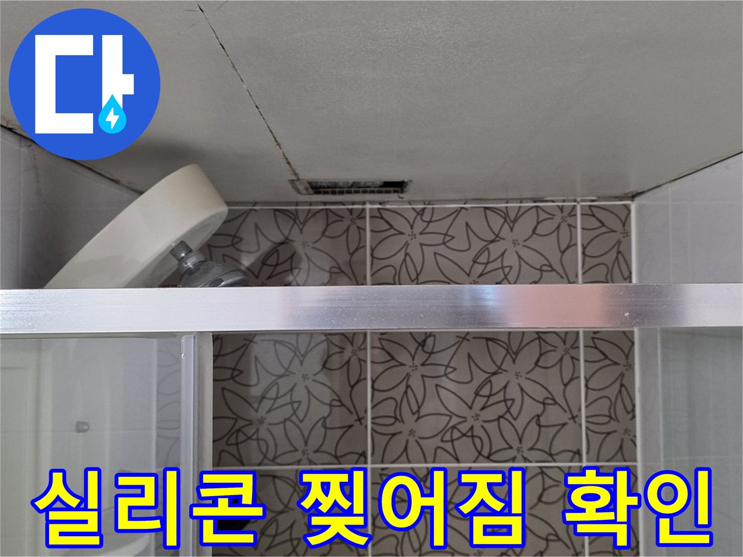 백석읍 서광아침의빛 104동 샤워부스 실리콘 찢어짐 - 누수 탐지 장비 점검