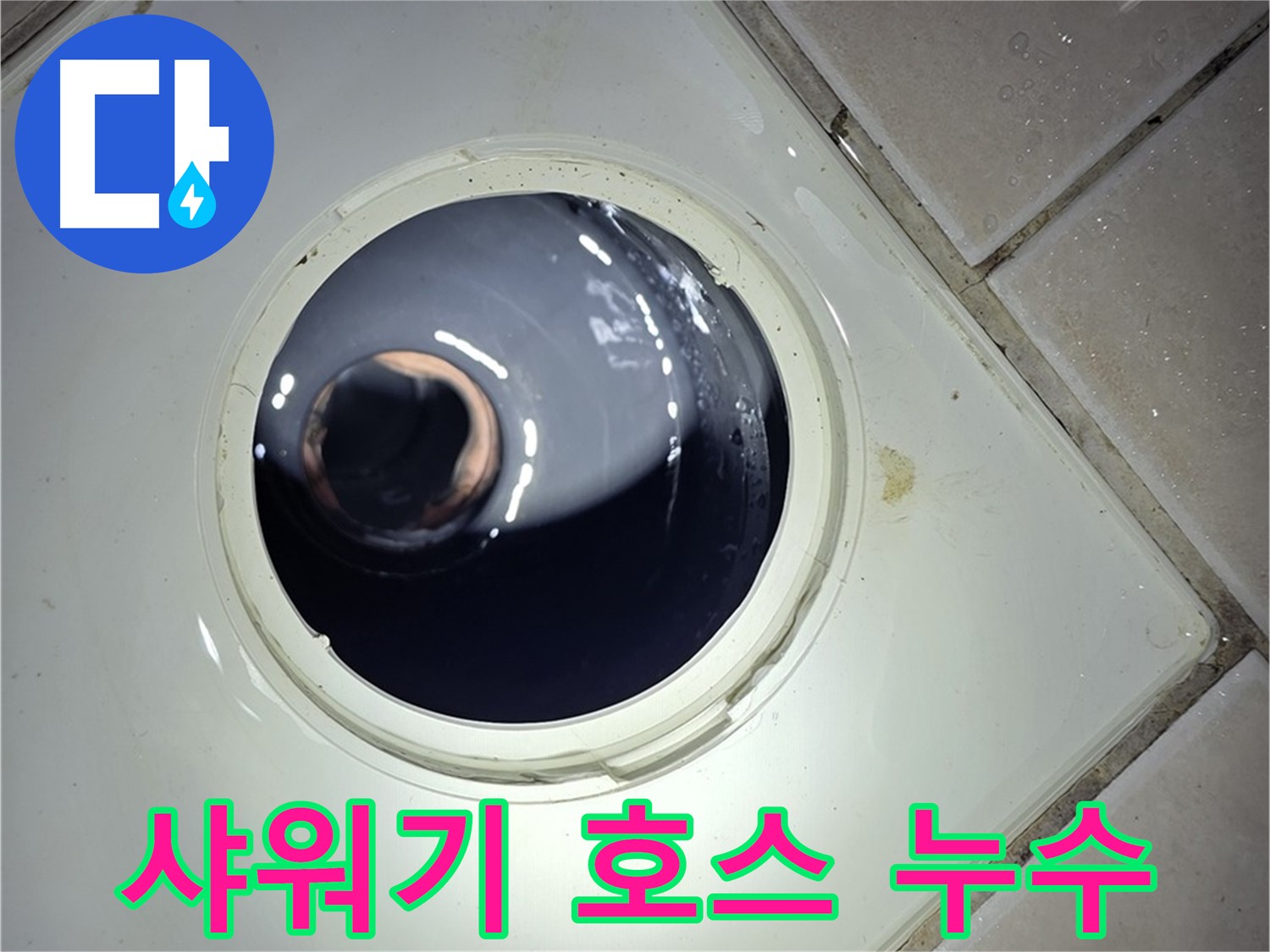 양주 백석 서광아파트 샤워기 호스 누수 - 새 호스 교체, 누수 해결
