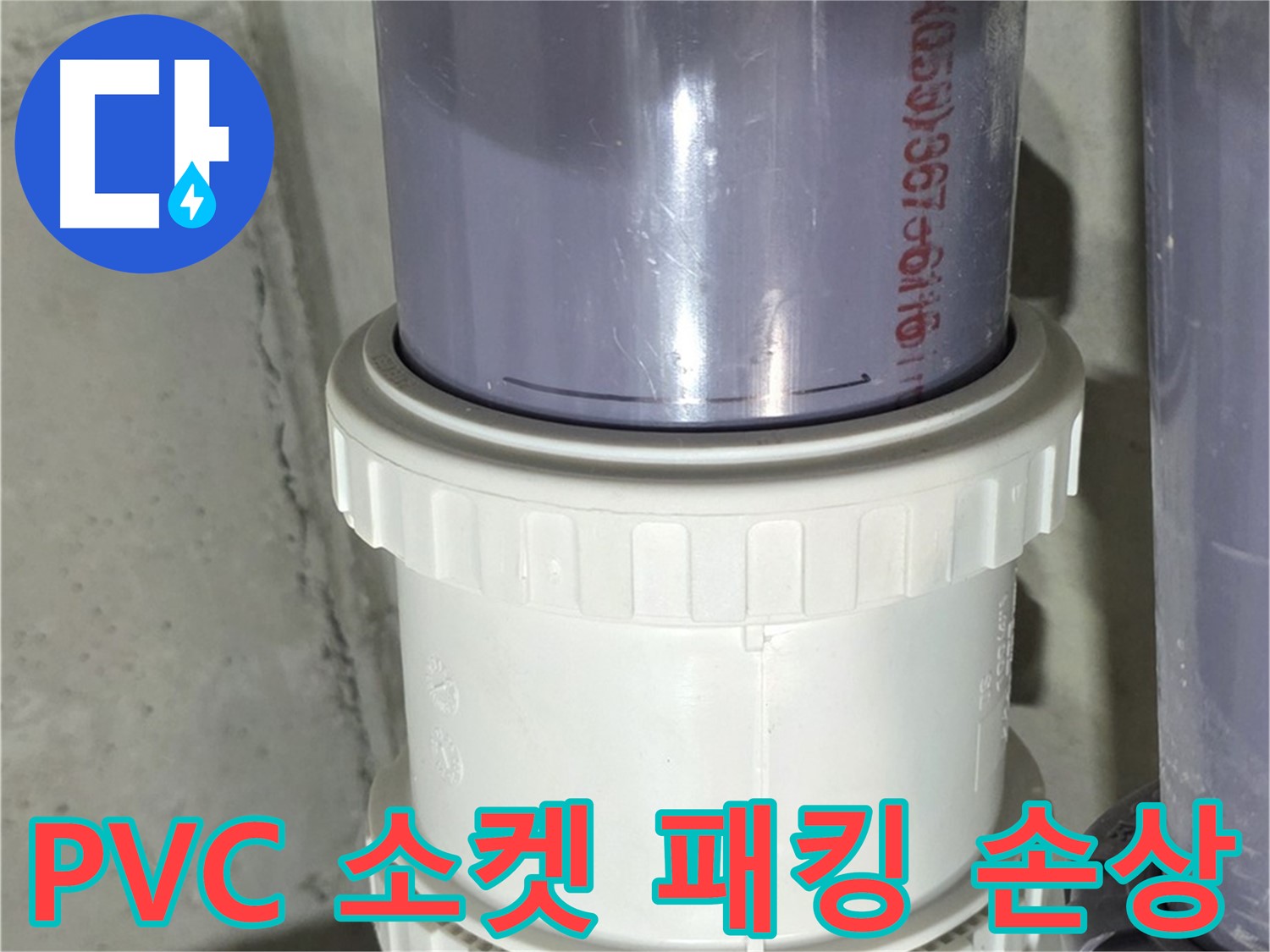PVC 배관 소켓 패킹 손상 - 성남 분당 누수