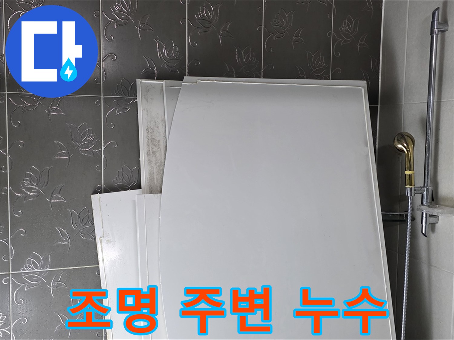 분당 산운로 121 욕실 - 조명 주변 누수, 천장 누수 의심 - 신속한 점검 필요