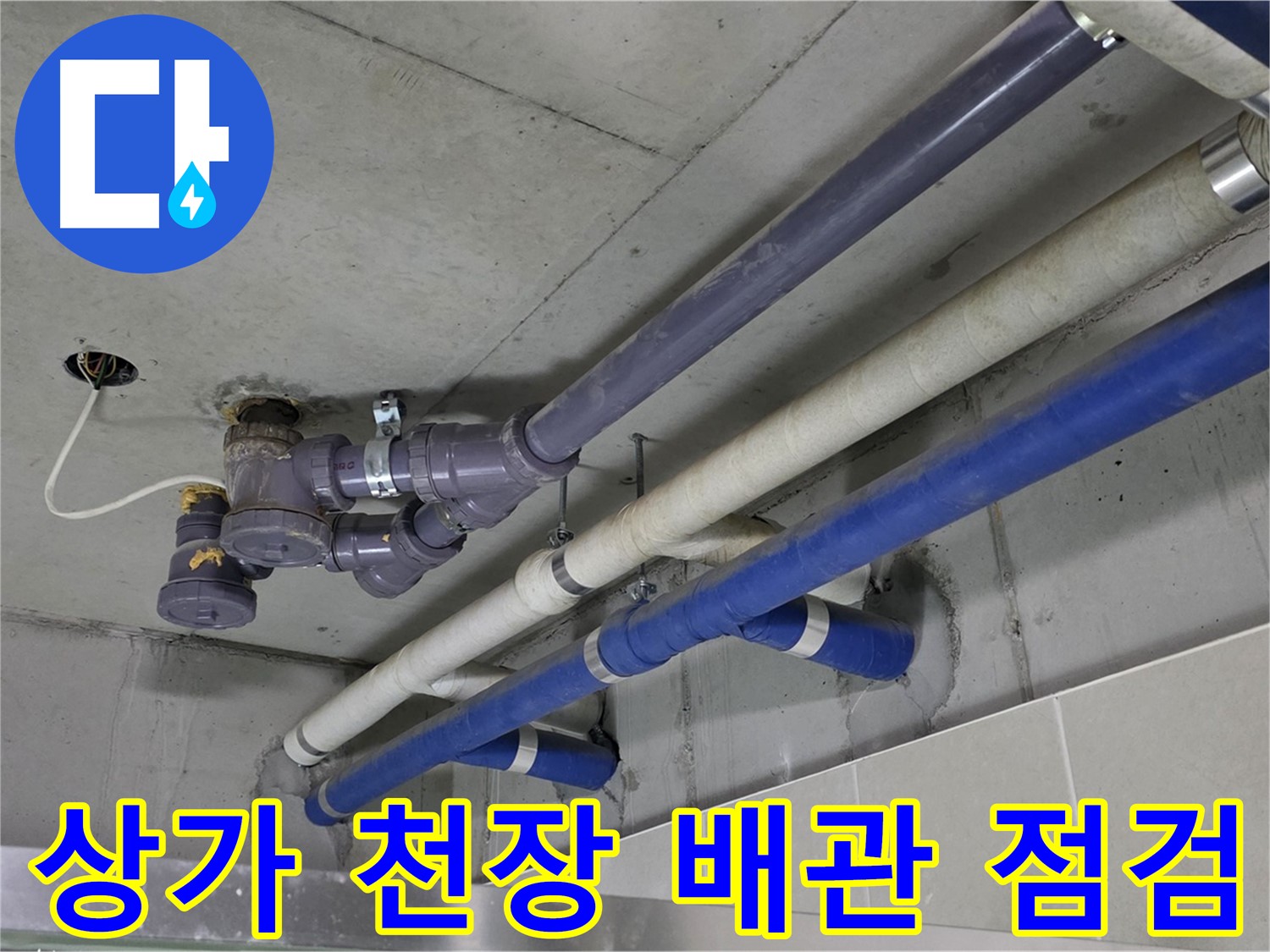 분당 산운마을 상가 천장 배관 점검 - 꼼꼼한 진단과 완벽한 해결