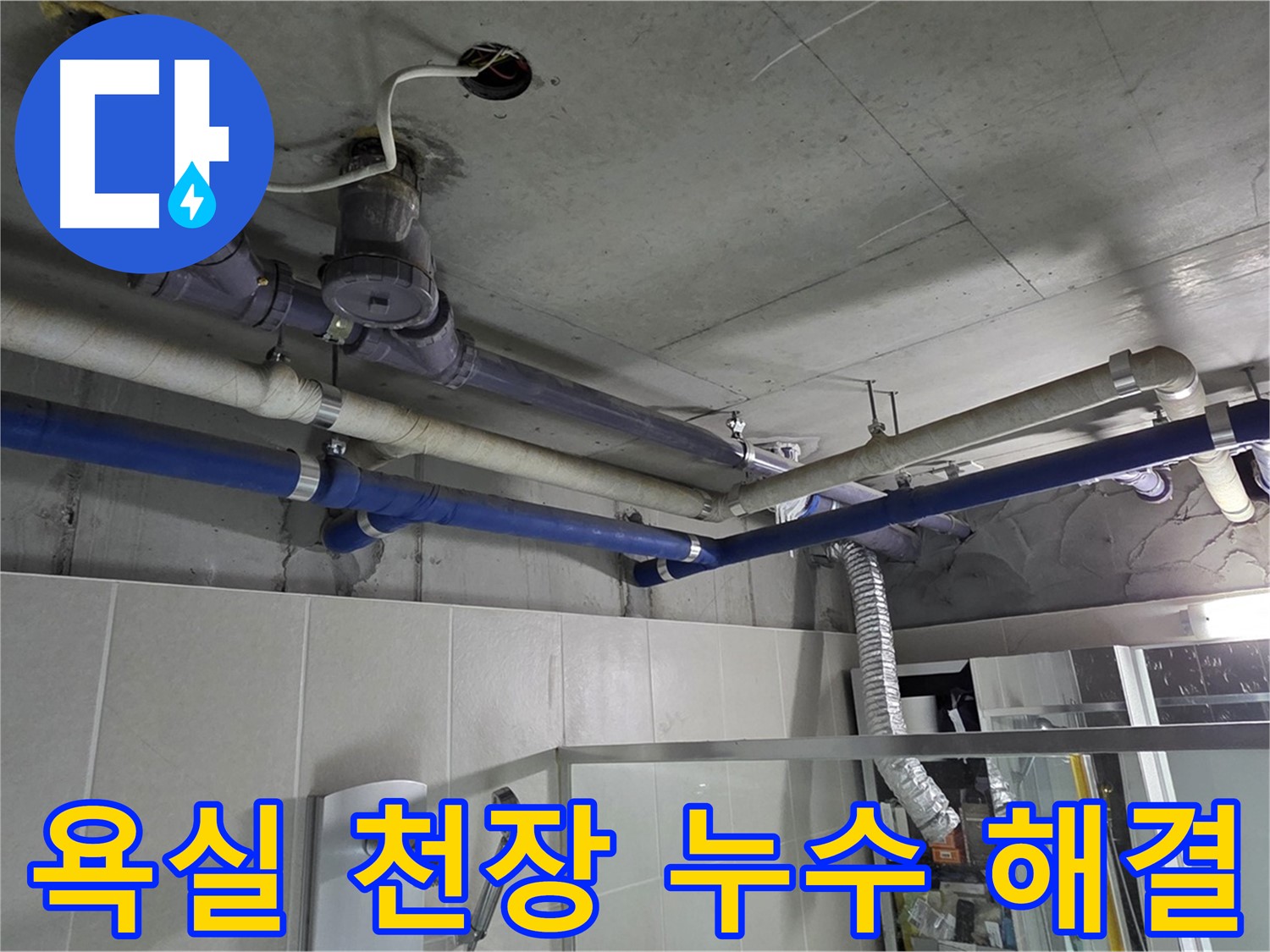 운중동 산운마을 6단지 아파트 욕실 천장 누수 - 꼼꼼한 배관 점검으로 누수 원인을 찾아 해결했습니다.