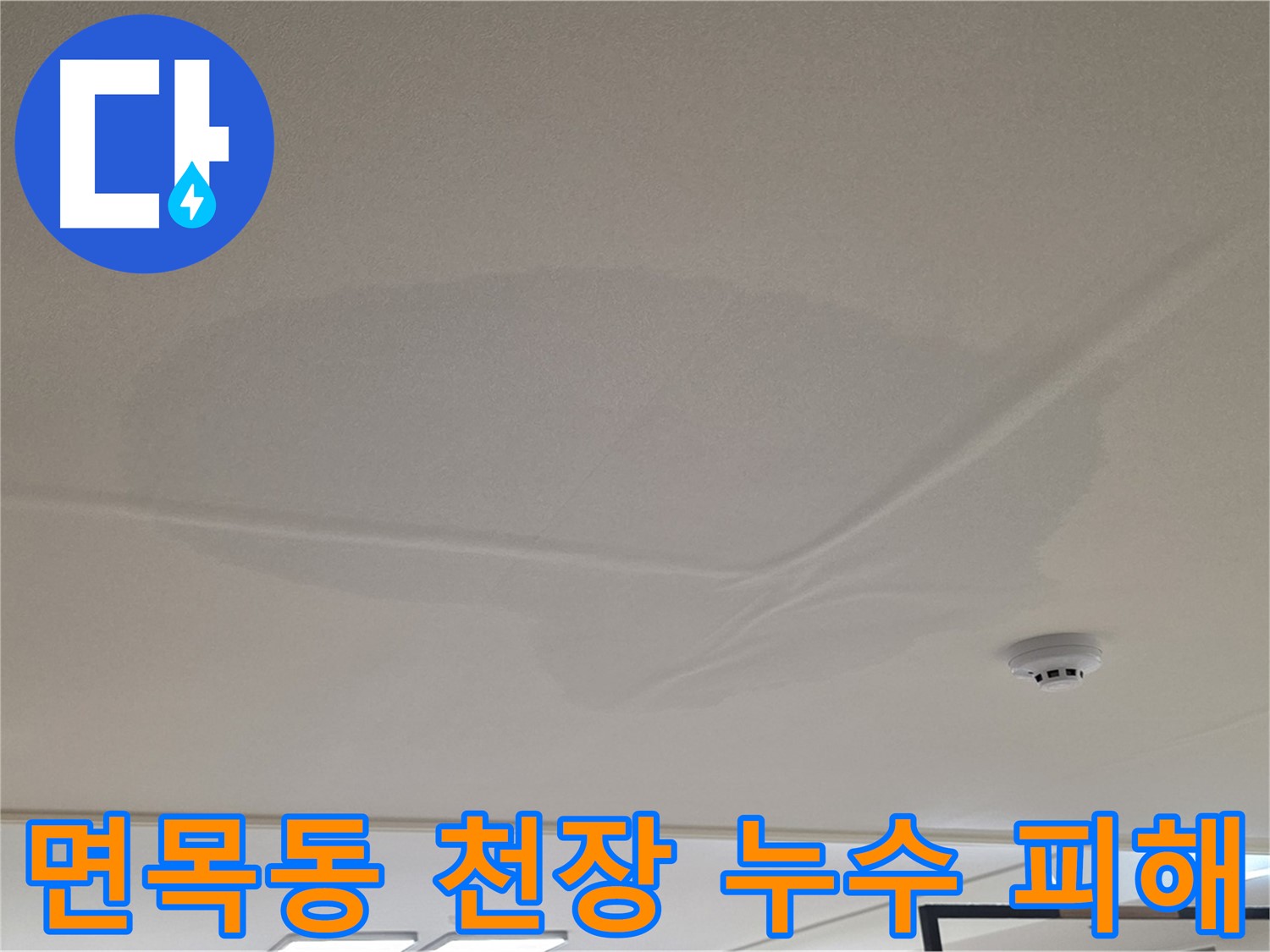 면목동 아파트 천장 누수 - 넓은 범위 물 얼룩 - 아랫집 누수 피해