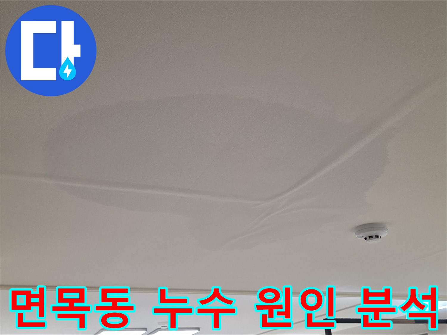 면목동 아파트 천장 누수 - 넓은 범위 물 얼룩 - 원인 정밀 분석 후 맞춤형 공사