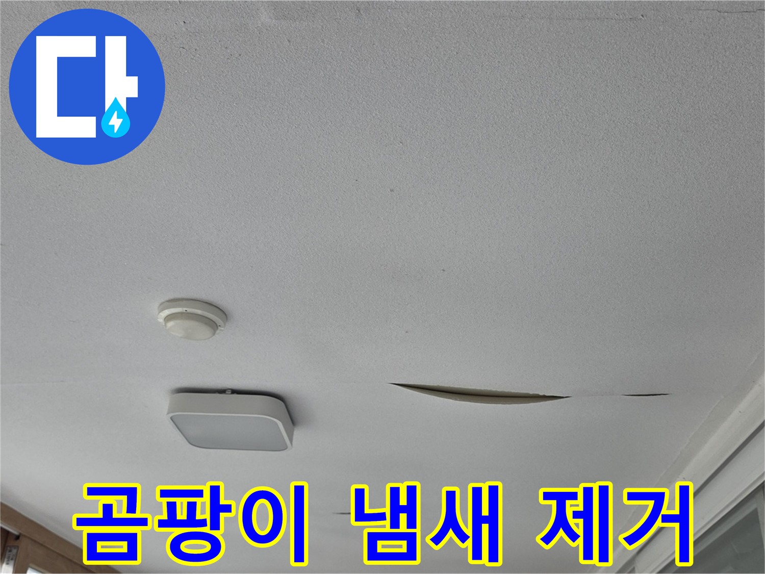 일동 아파트 천장 누수 - 석고보드 곰팡이 냄새 제거