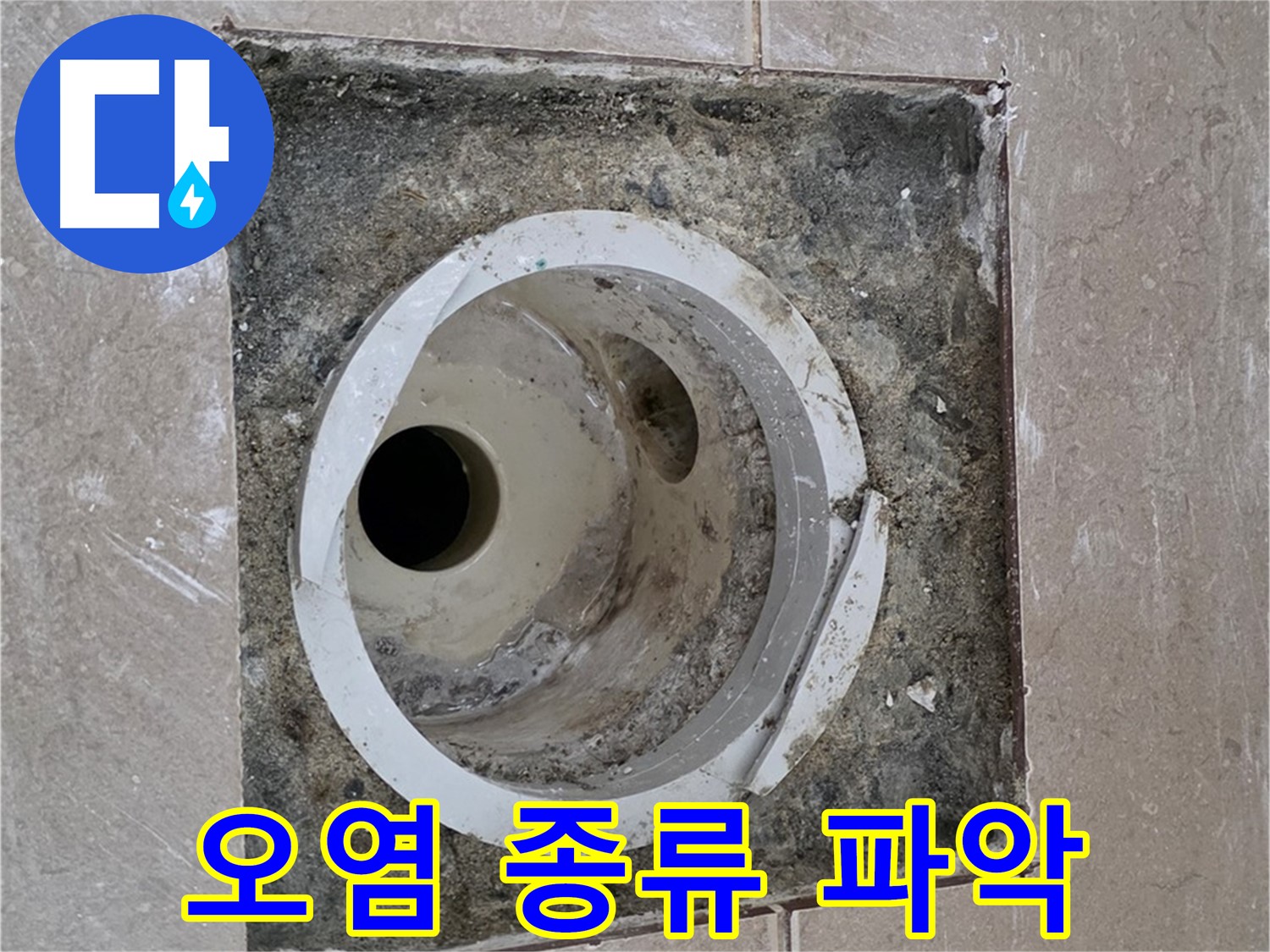 포천 일동 기산베스트빌 아파트 하수구 누수 - 오염 물질 종류 파악 작업