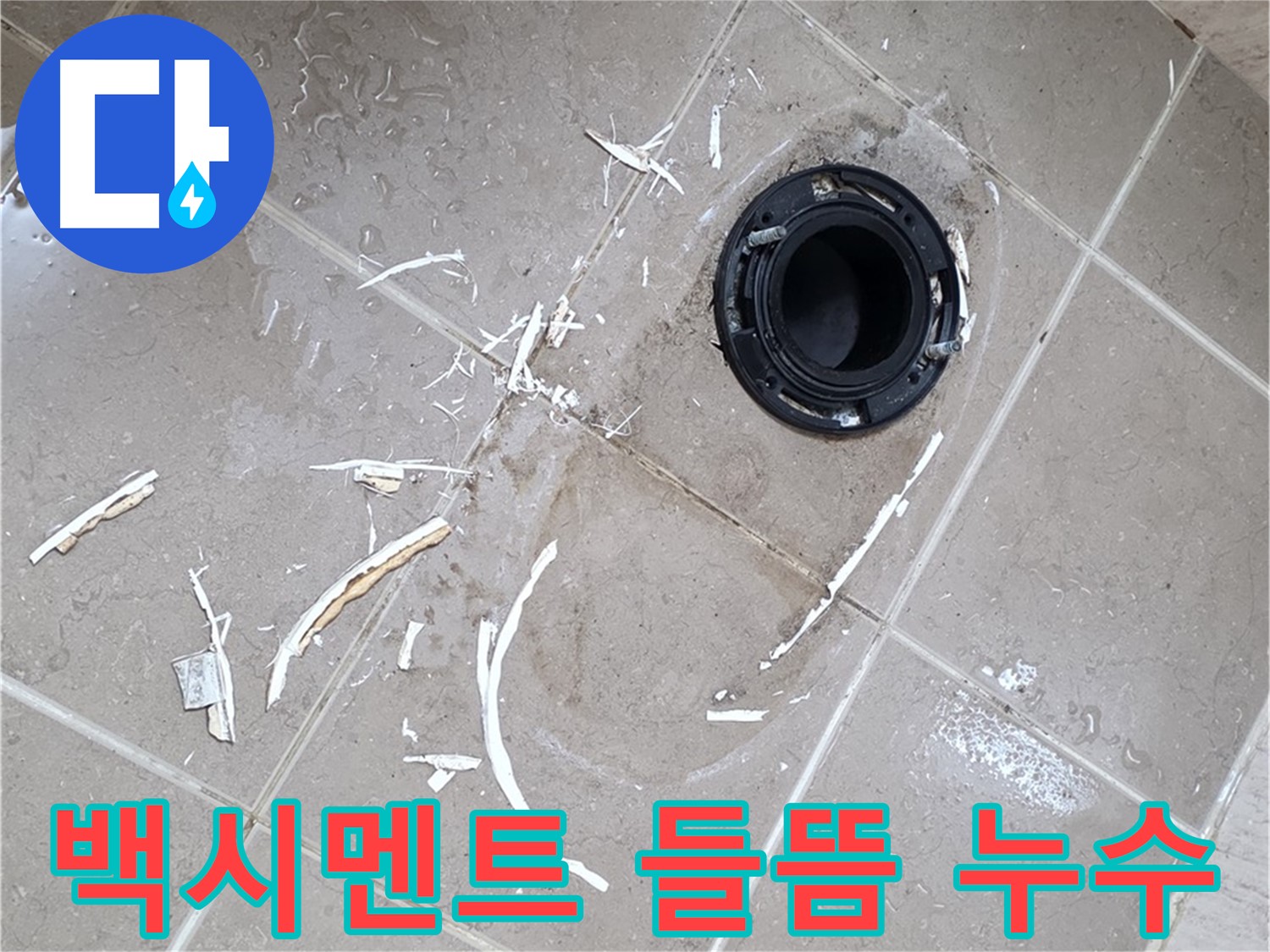 포천 일동 아파트 변기 누수 - 백시멘트 들뜸으로 인한 누수 해결