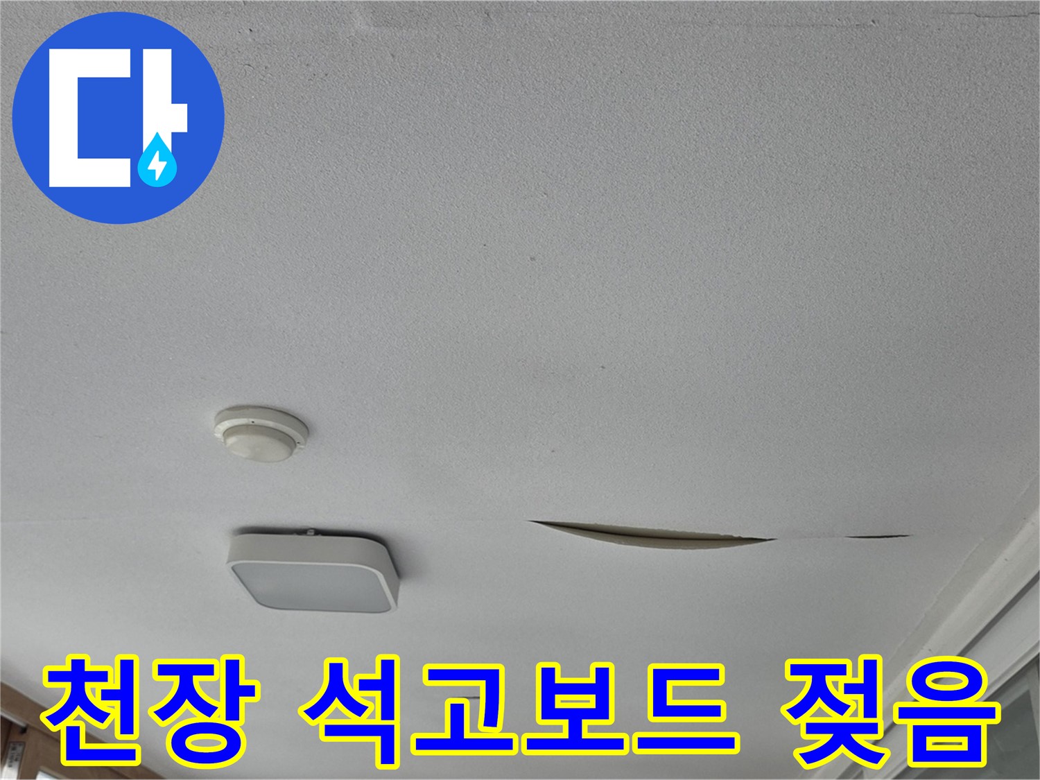 포천 일동면 아파트 천장 누수 - 석고보드 젖음 현상 확인 및 누수 원인 진단