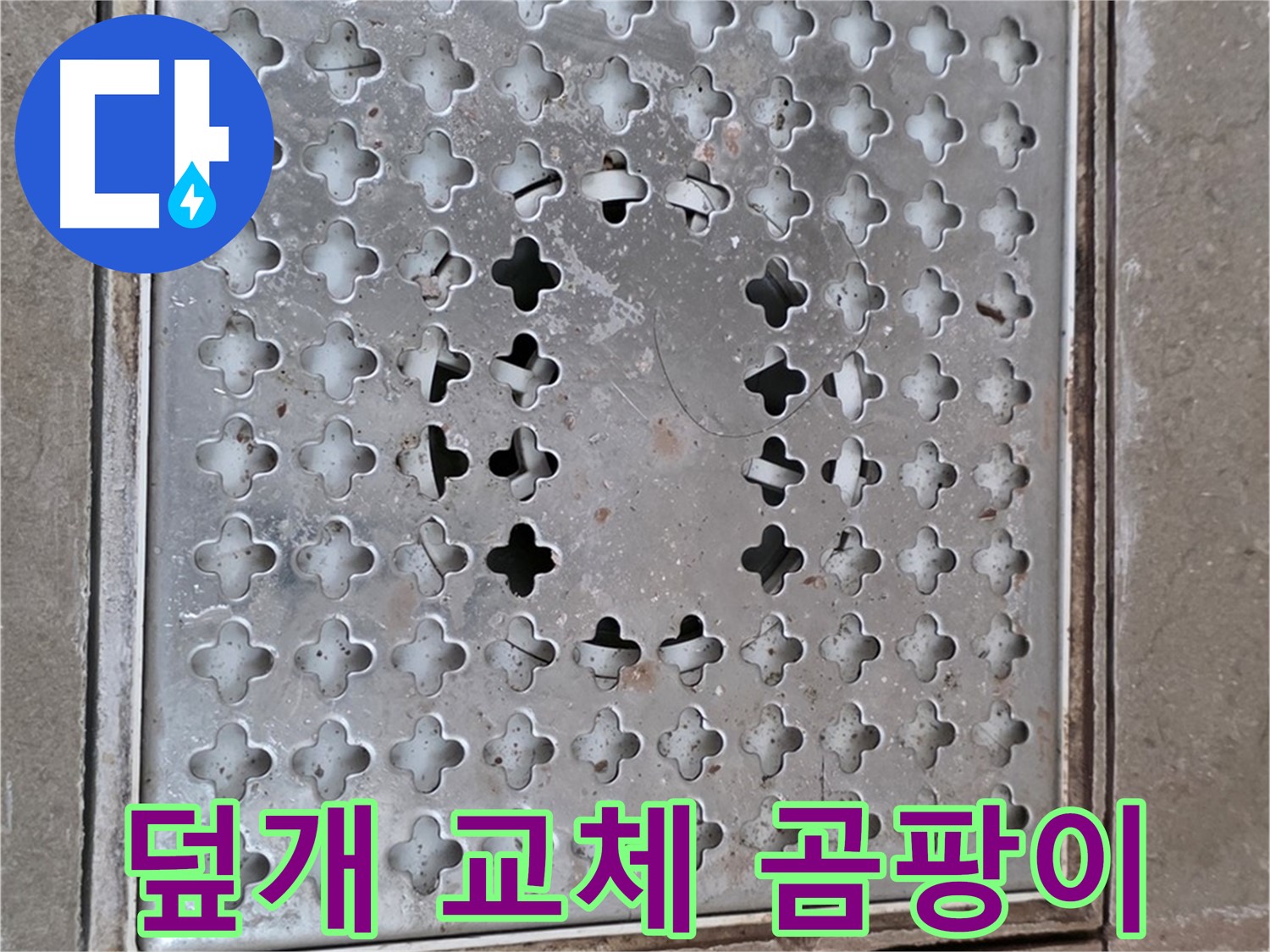 포천시 일동 아파트 - 배수구 덮개 교체 - 곰팡이 걱정 끝