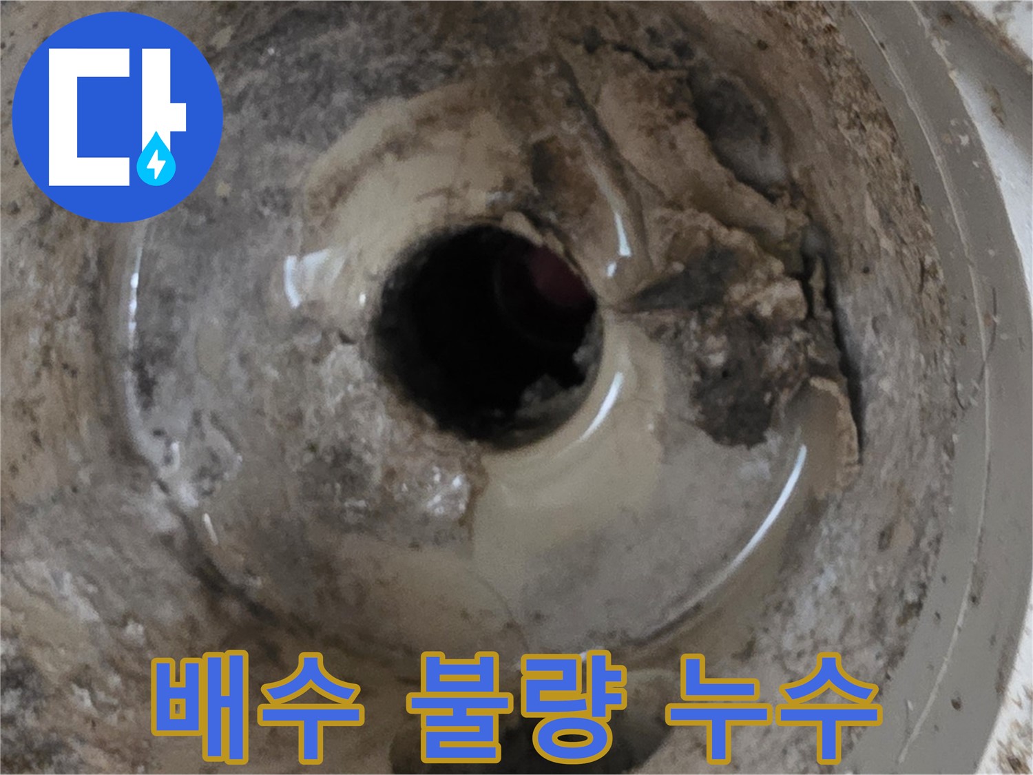 포천시 일동면 기산베스트빌 아파트 - 베란다 배수구 물이 안 빠짐, 누수 가능성 진단