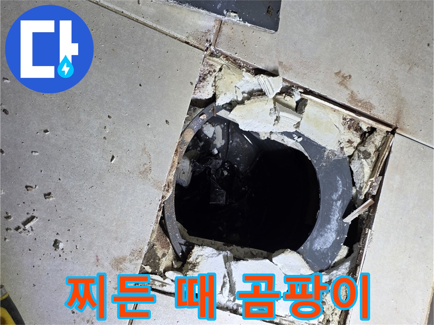 양주 옥정동 욕실 누수 - 율정마을13단지 배수구 주변 찌든 때와 곰팡이의 콜라보