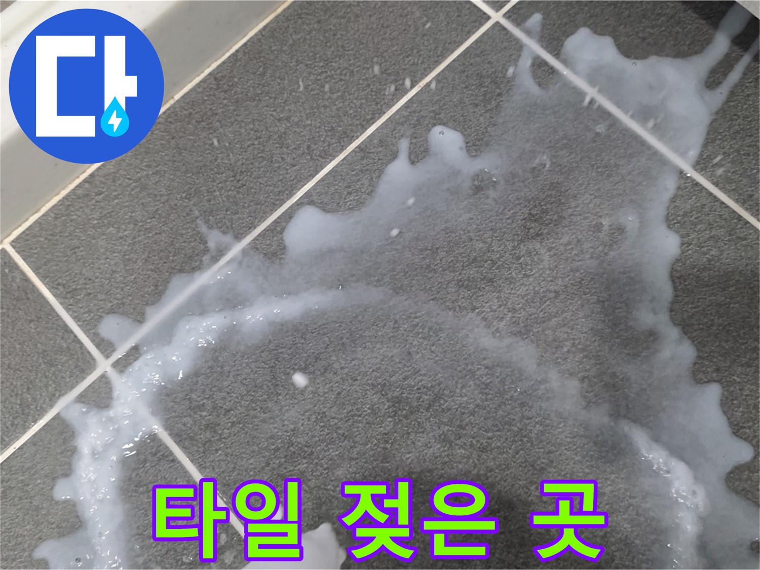 파주시 동패동 운정어반프라임 타일 젖은 곳 - 누수탐지 전문 업체가 초기 누수 진단과 책임감 있는 시공으로 문제를 해결합니다.