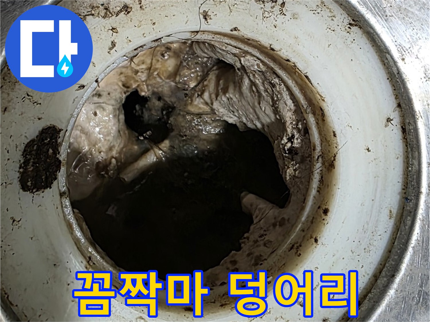중계동 현대5차 211동 누수 원인 - 배수구 속 검은 덩어리 - 꼼짝마!
