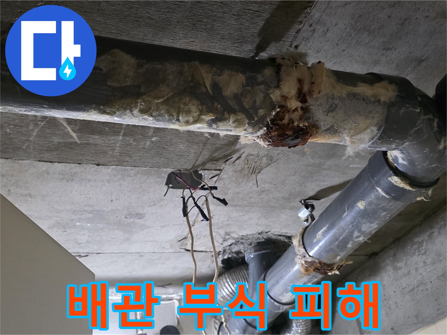 새절역 누수 - 오수 배관 부식 아랫집 피해 우려