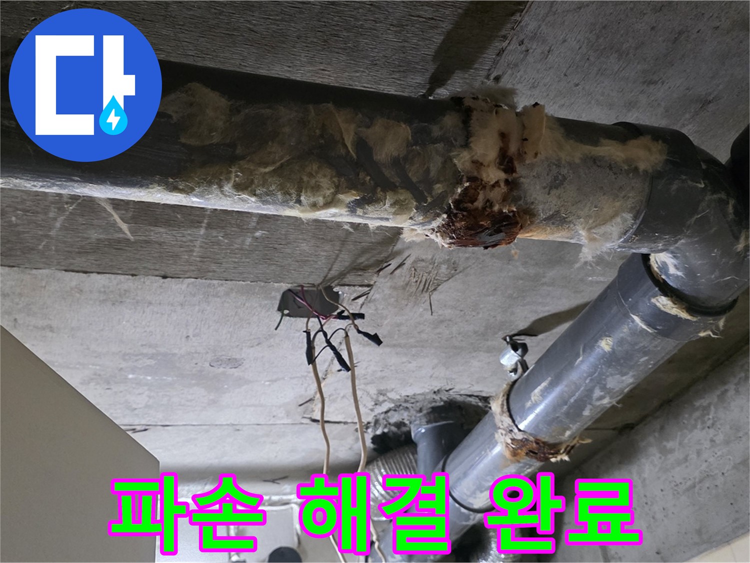 새절역 현대아파트 누수 - 오수 배관 파손 누수 해결 완료 - 쾌적한 보금자리로 변신!