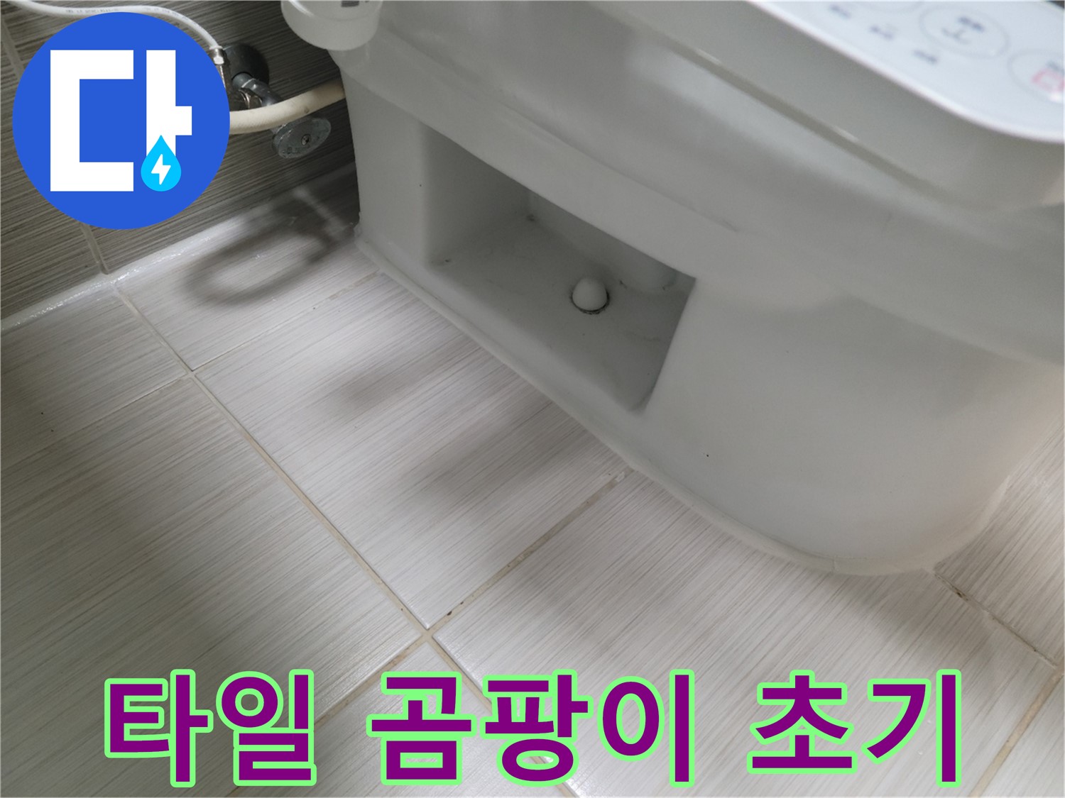 동두천 변기 누수 - 타일 곰팡이 초기 - 습기 주의