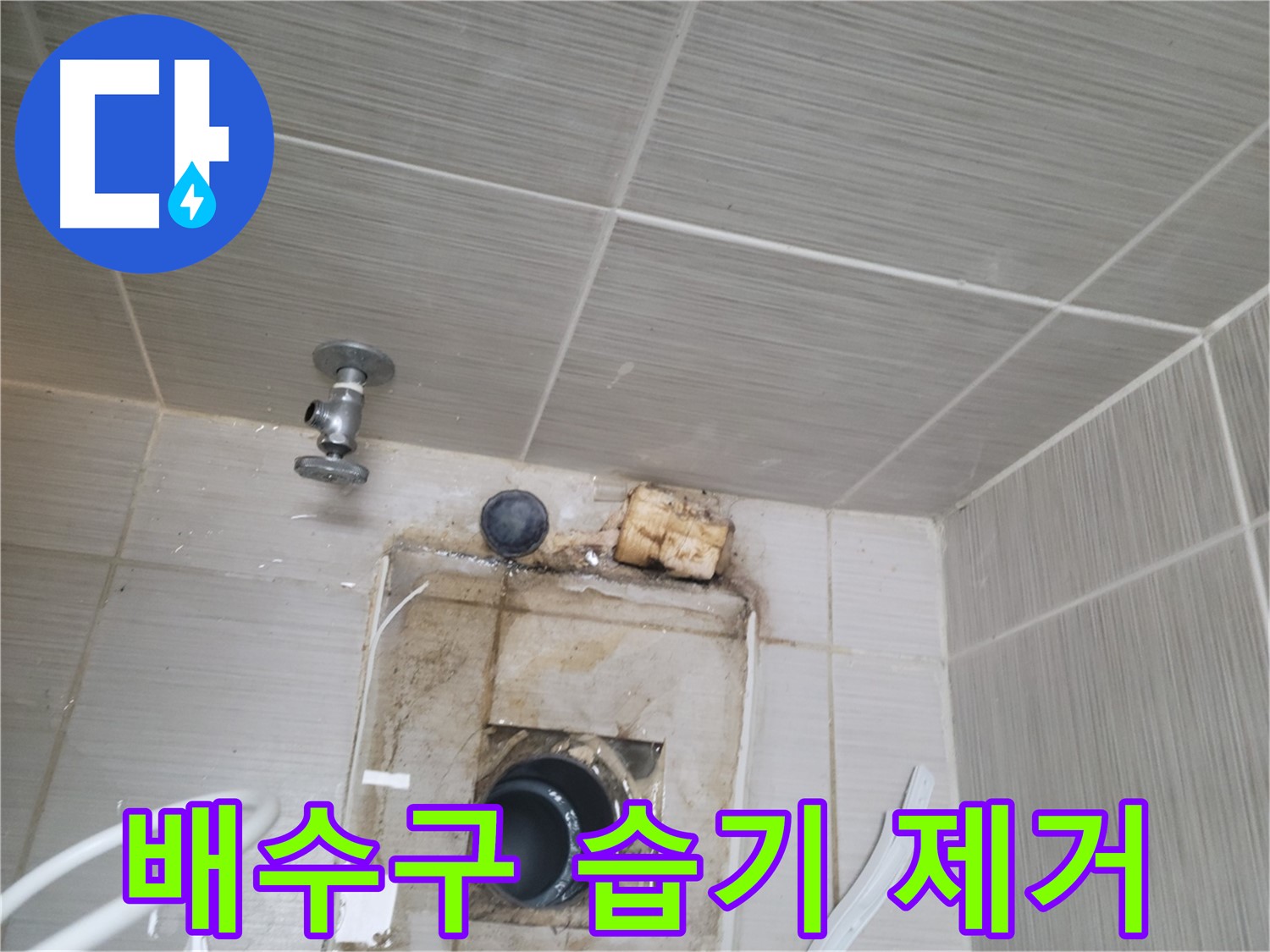 동두천 신창비바패밀리-2단지 배수구 주변 습기 제거 및 곰팡이 방지