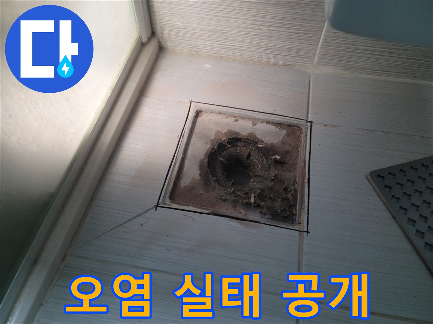 신창비바패밀리 욕실 배수구 - 오염 실태 낱낱이 공개!
