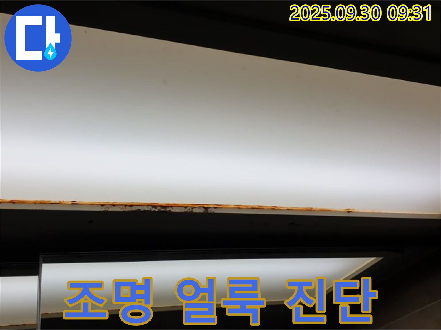 양주 광적면 석우리 누수 - 천장 조명 얼룩! 긴급 누수 진단
