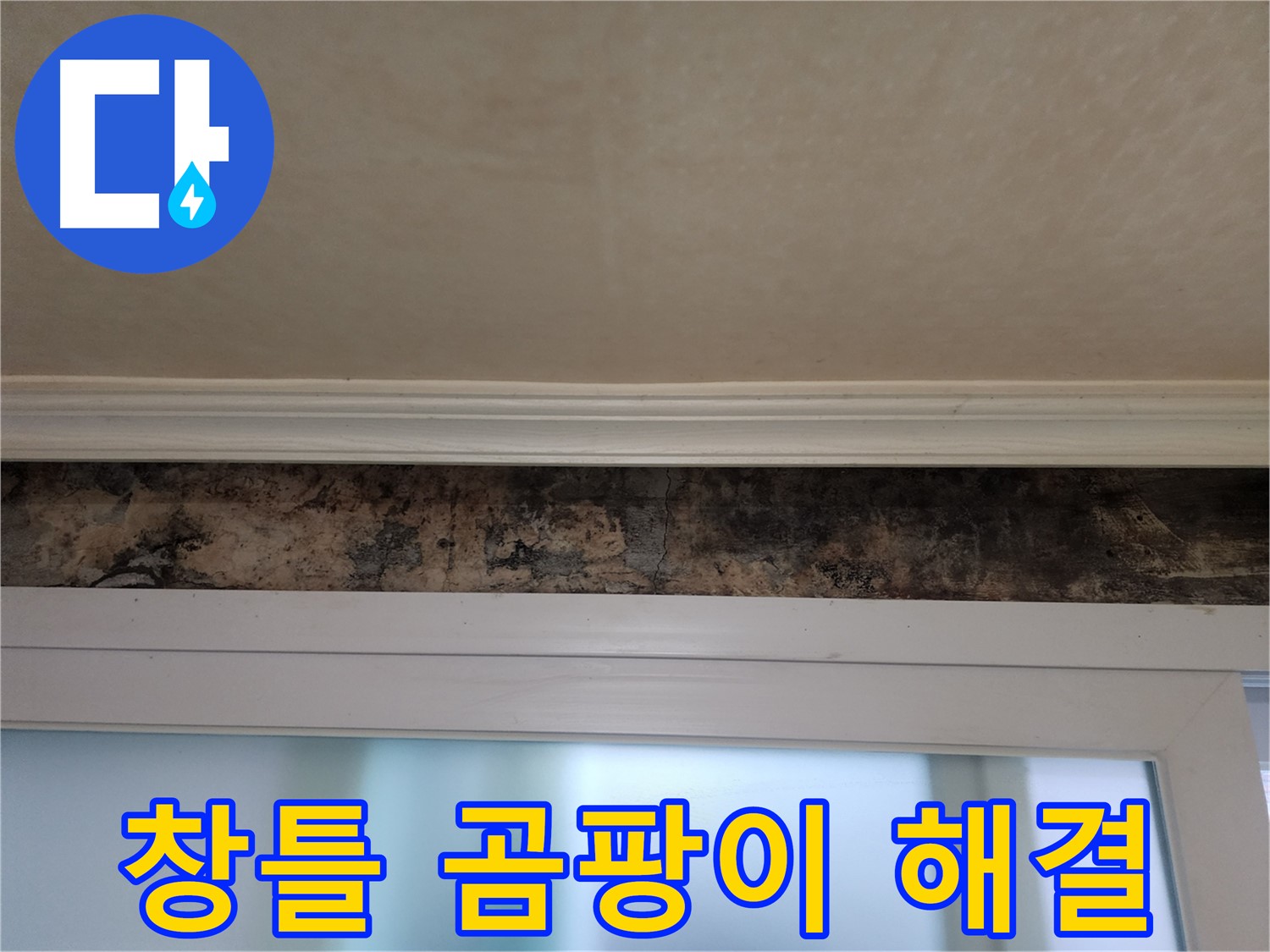 공릉동 누수 해결 사례 - 창틀 곰팡이 제거 및 누수 방지 시공 과정