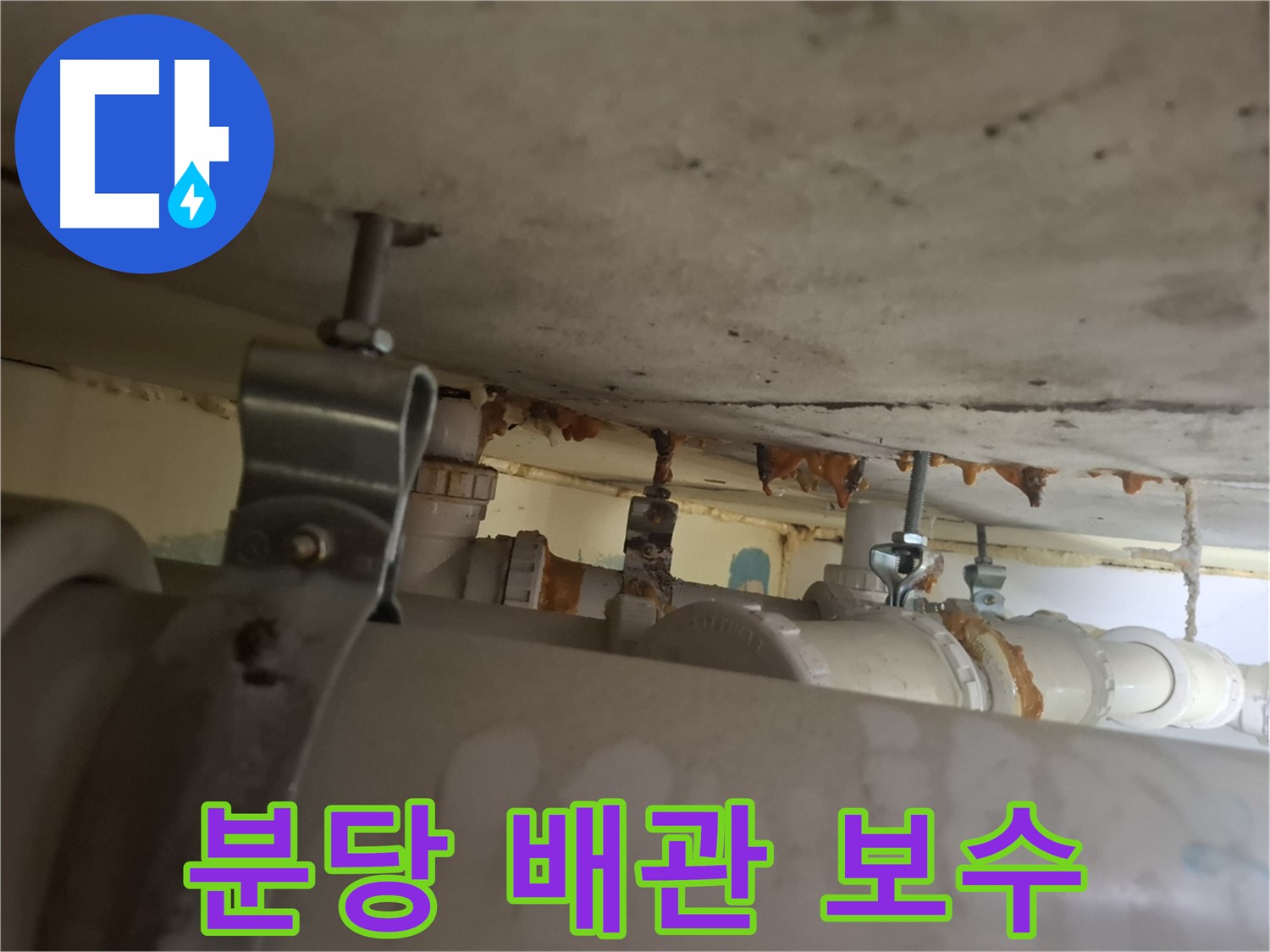 분당 봇들마을 아파트 누수 - 누수 탐지 후 배관 꼼꼼하게 보수