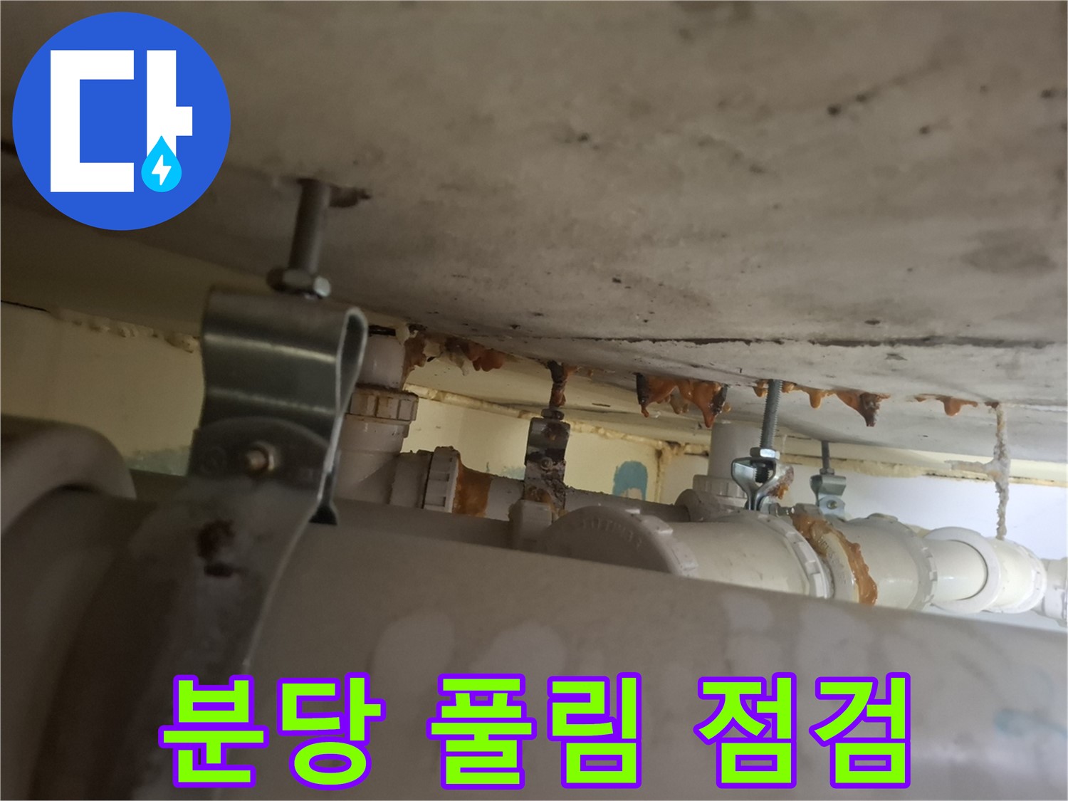 분당 봇들마을 아파트 - 배관 연결 부위 풀림, 누수 가능성 꼼꼼 점검