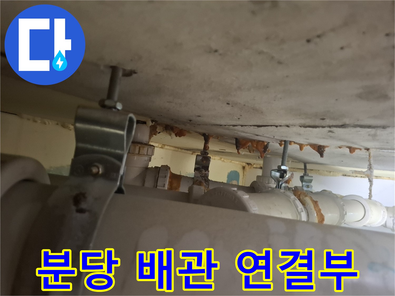 분당 봇들마을 아파트 - 배관 연결부 누수 의심, 꼼꼼한 점검 필요