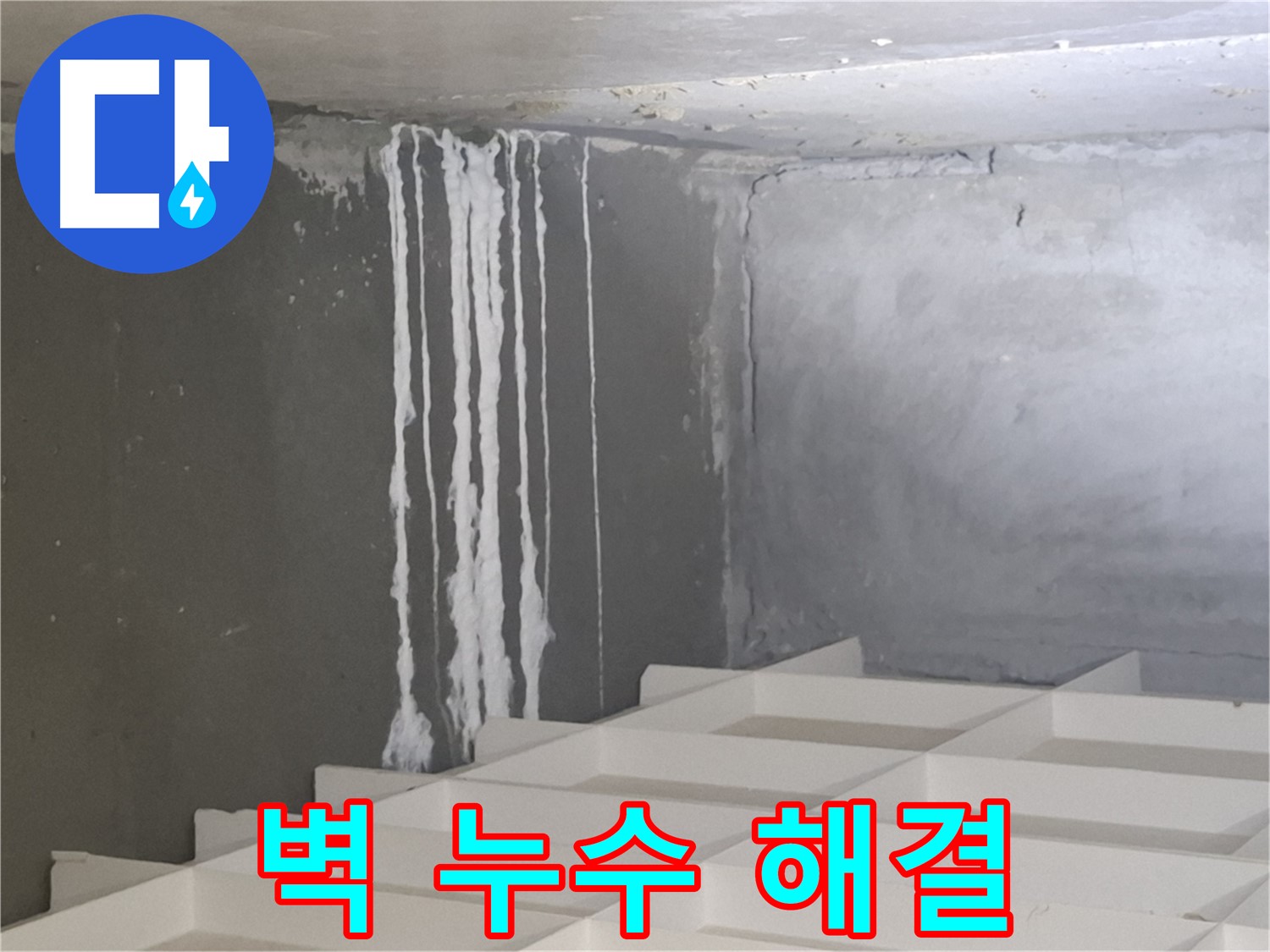 분당 삼평동 누수 해결 - 콘크리트 벽 누수 문제, 확실하게 해결해 드리는 전문적인 기술력