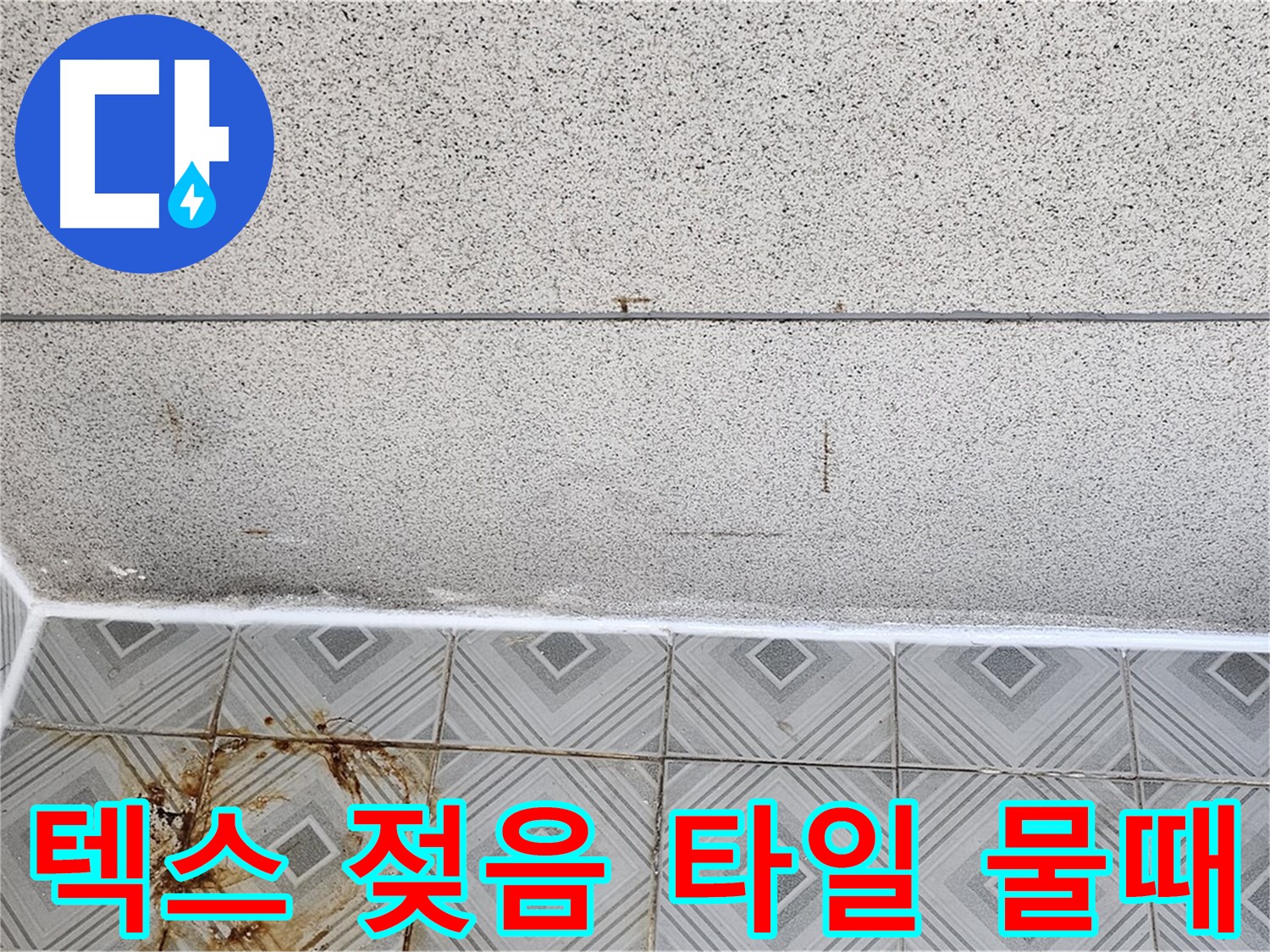 양천구 텍스 젖음 - 타일 물때 - 분위기 저하