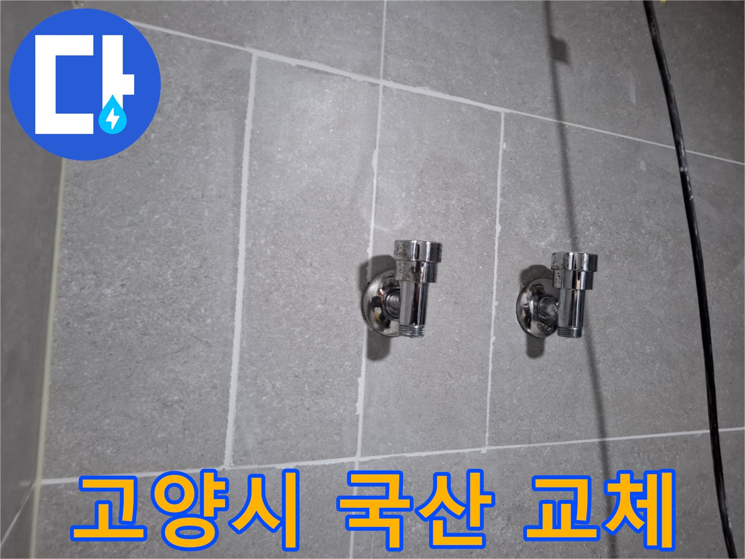 고양시 지축동 누수 - 국산 2구 앵글밸브 교체로 누수 해결!