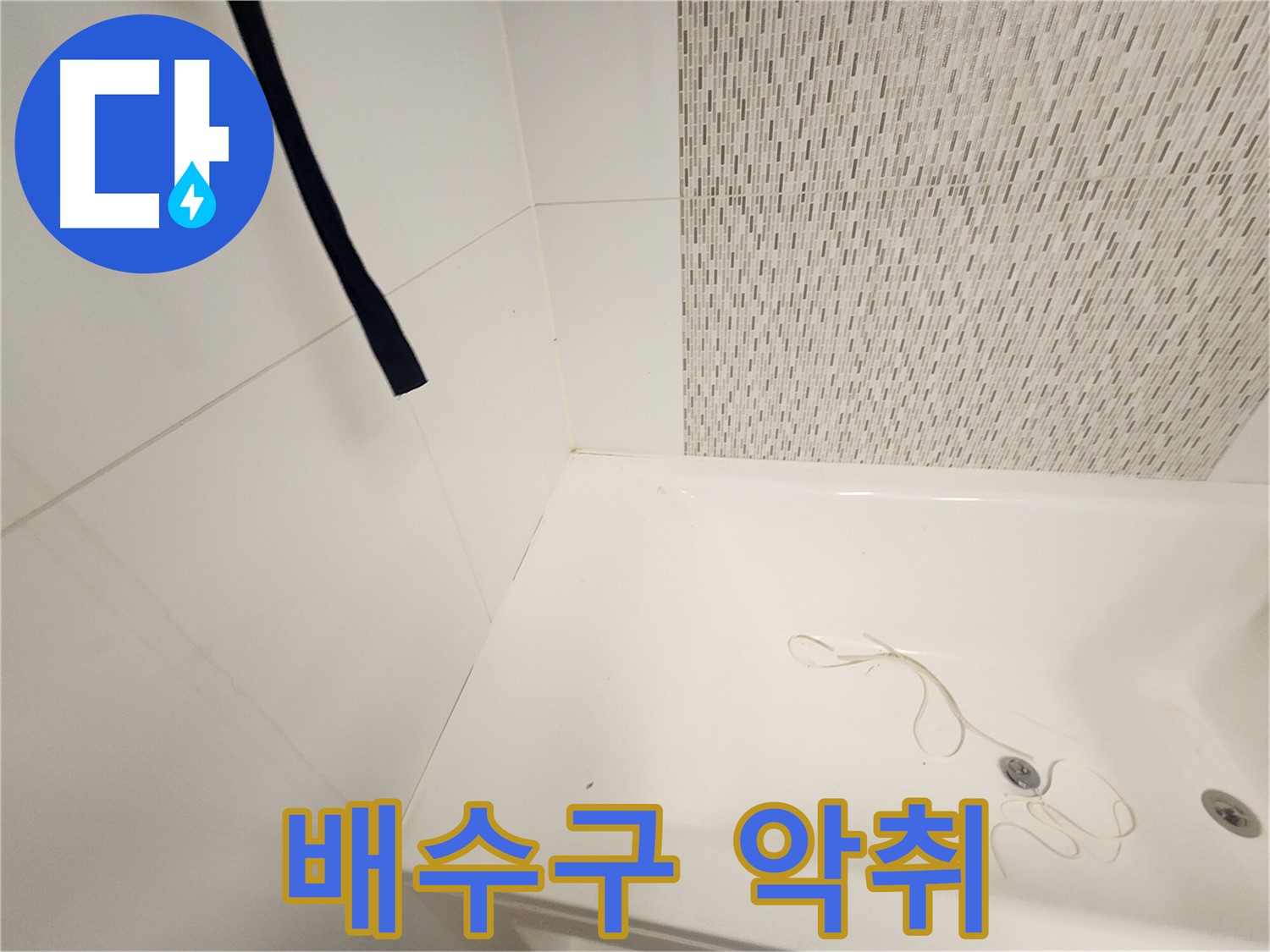 욕조 배수구 - 악취 발생 - 냄새 원인 파악