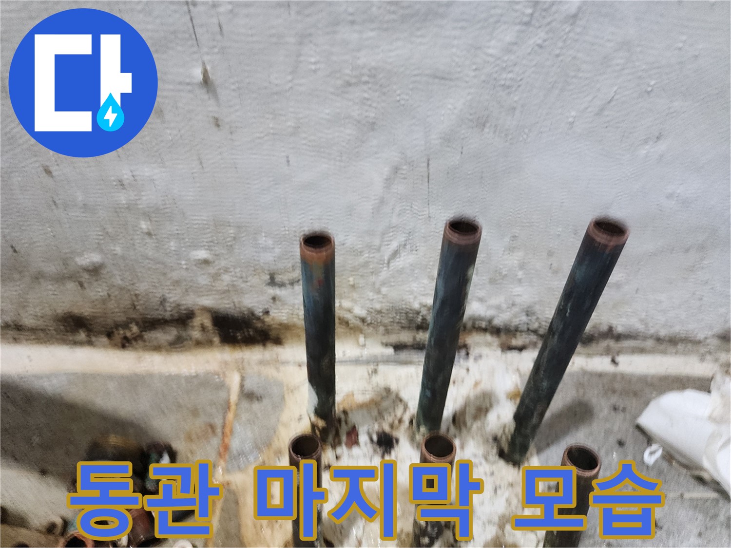 양천구 누수 해결 - 잘라낸 동관 배관의 마지막 기록